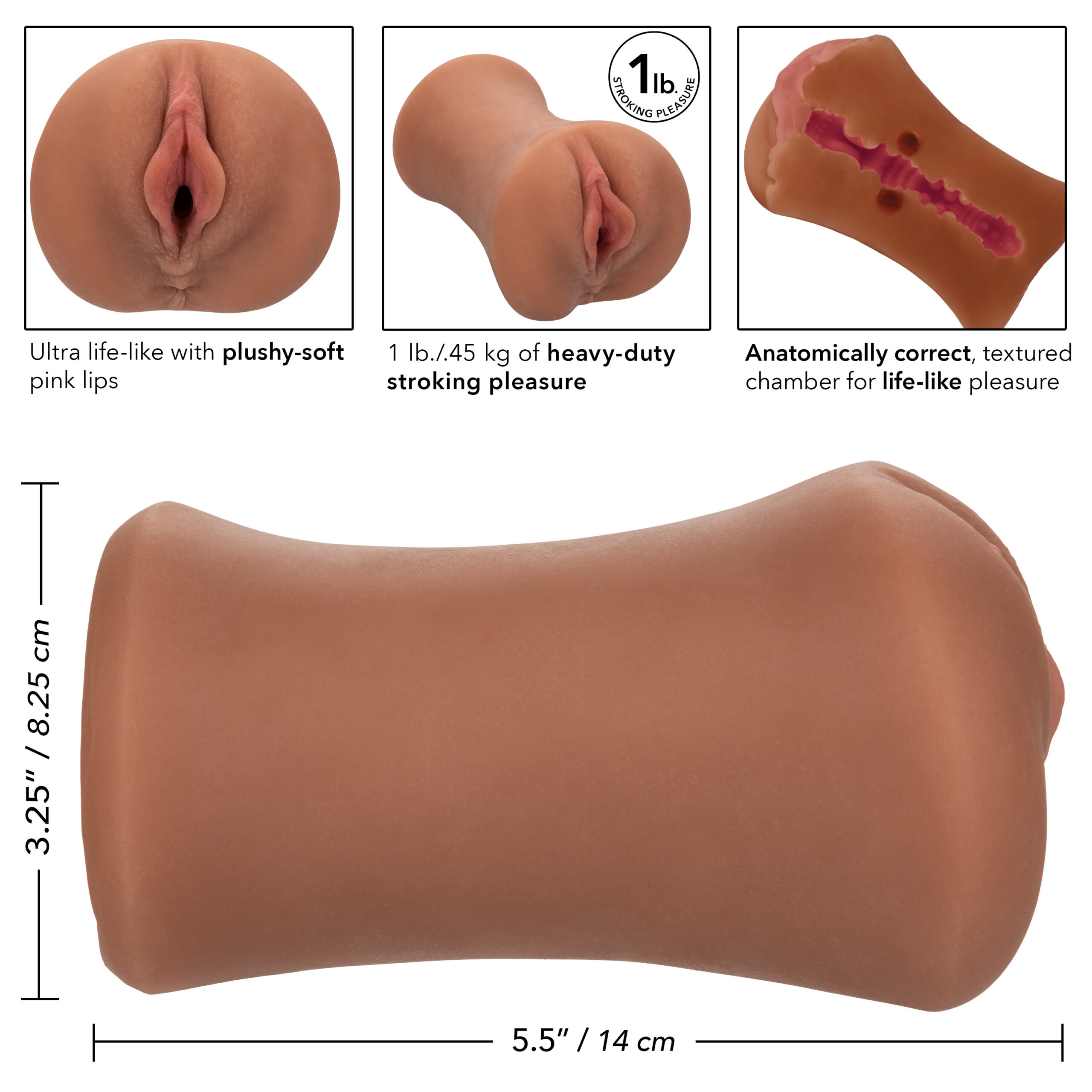 Stroke It Tight Pussy - Brown - Image 6