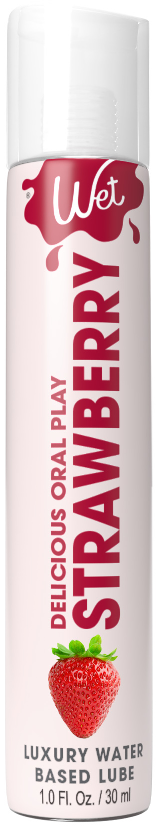 Wet Delicious Oral Play - Strawberry - Waterbased Flavored Lubricant 1 Oz