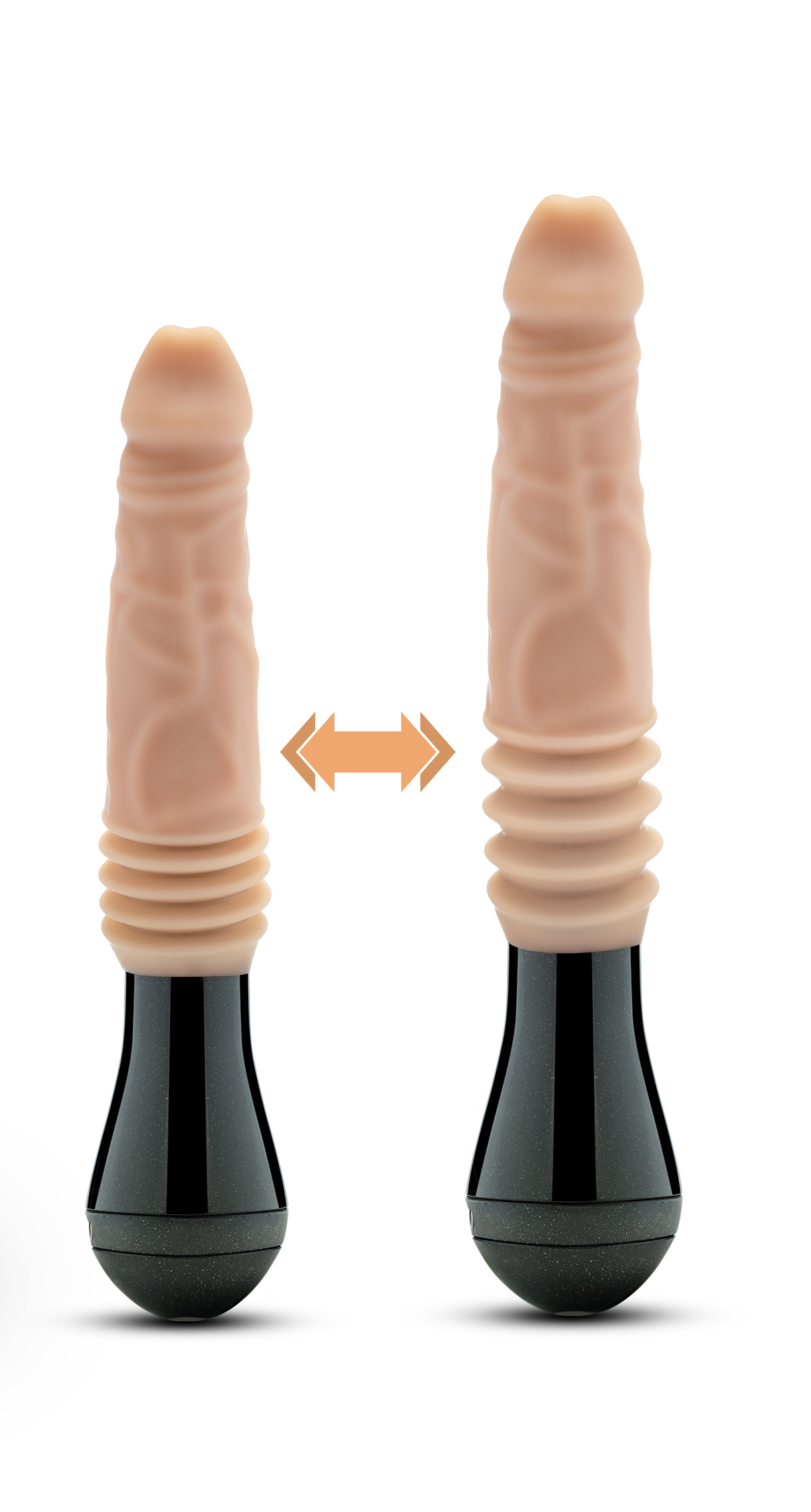 Dr. Skin Silicone - Dr. Knight - Thrusting Gyrating Vibrating Dildo - Beige - Image 7