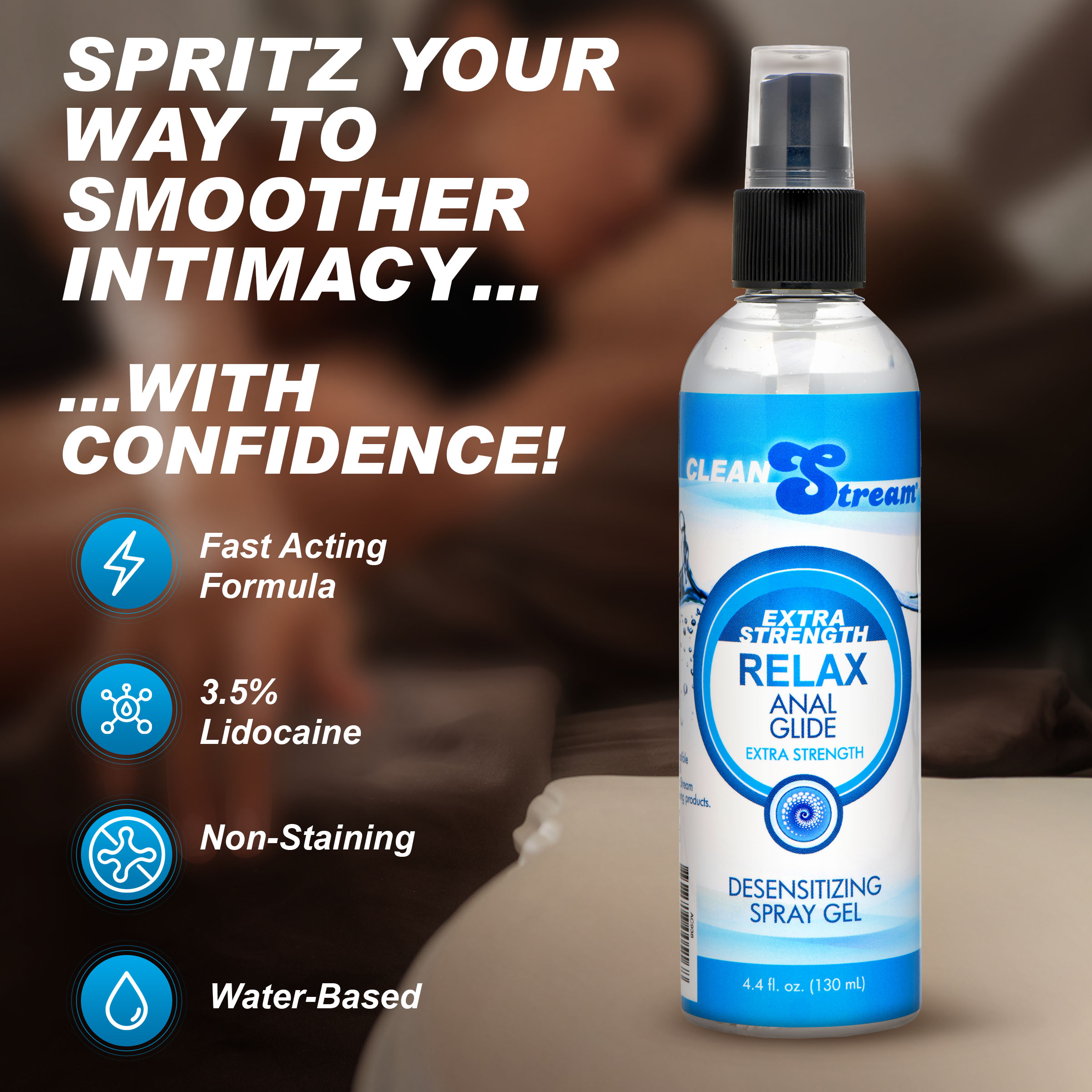 Relax Extra Strength Anal Lube - 4.4 oz - Image 2