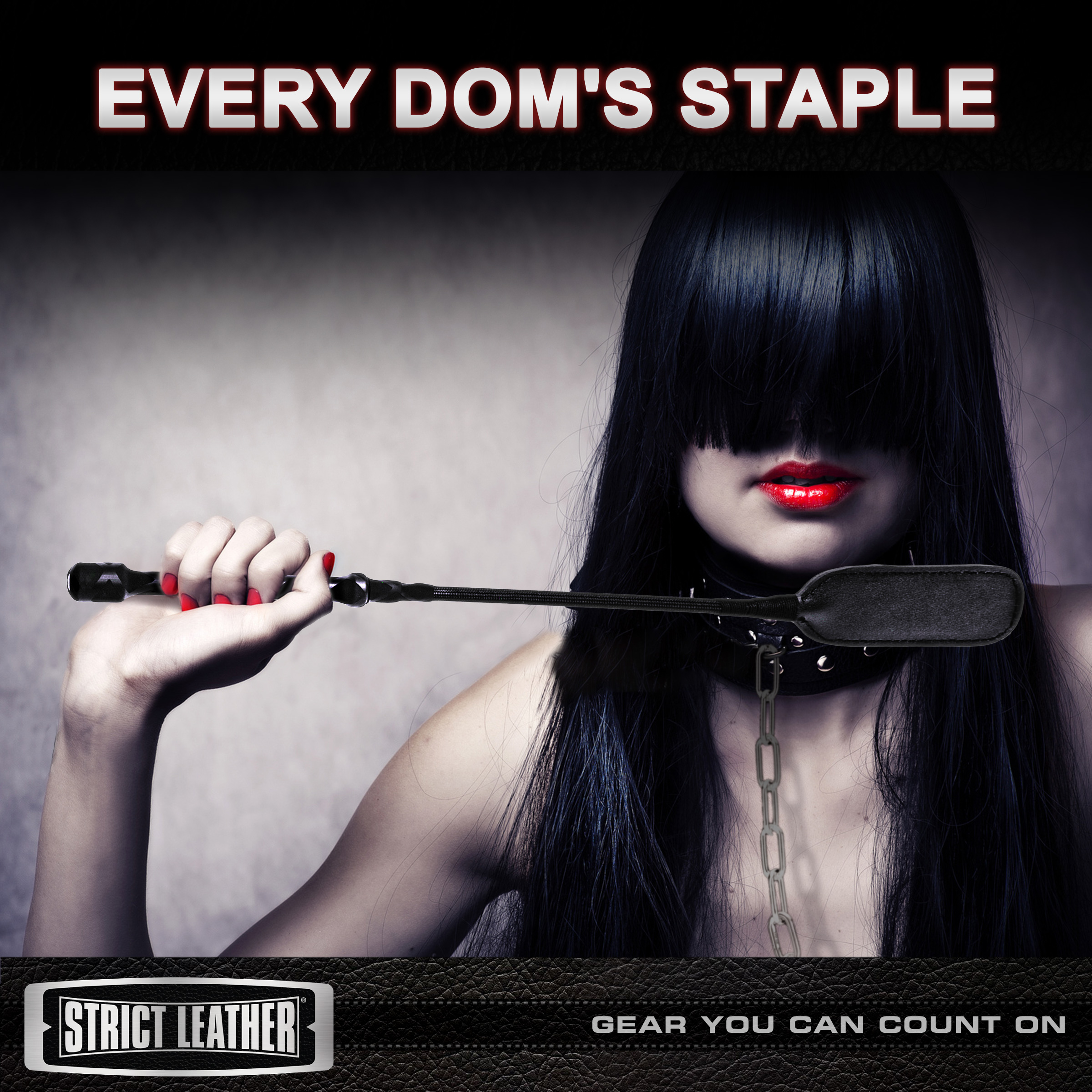 Strict Leather Short Riding Crop - Image 3