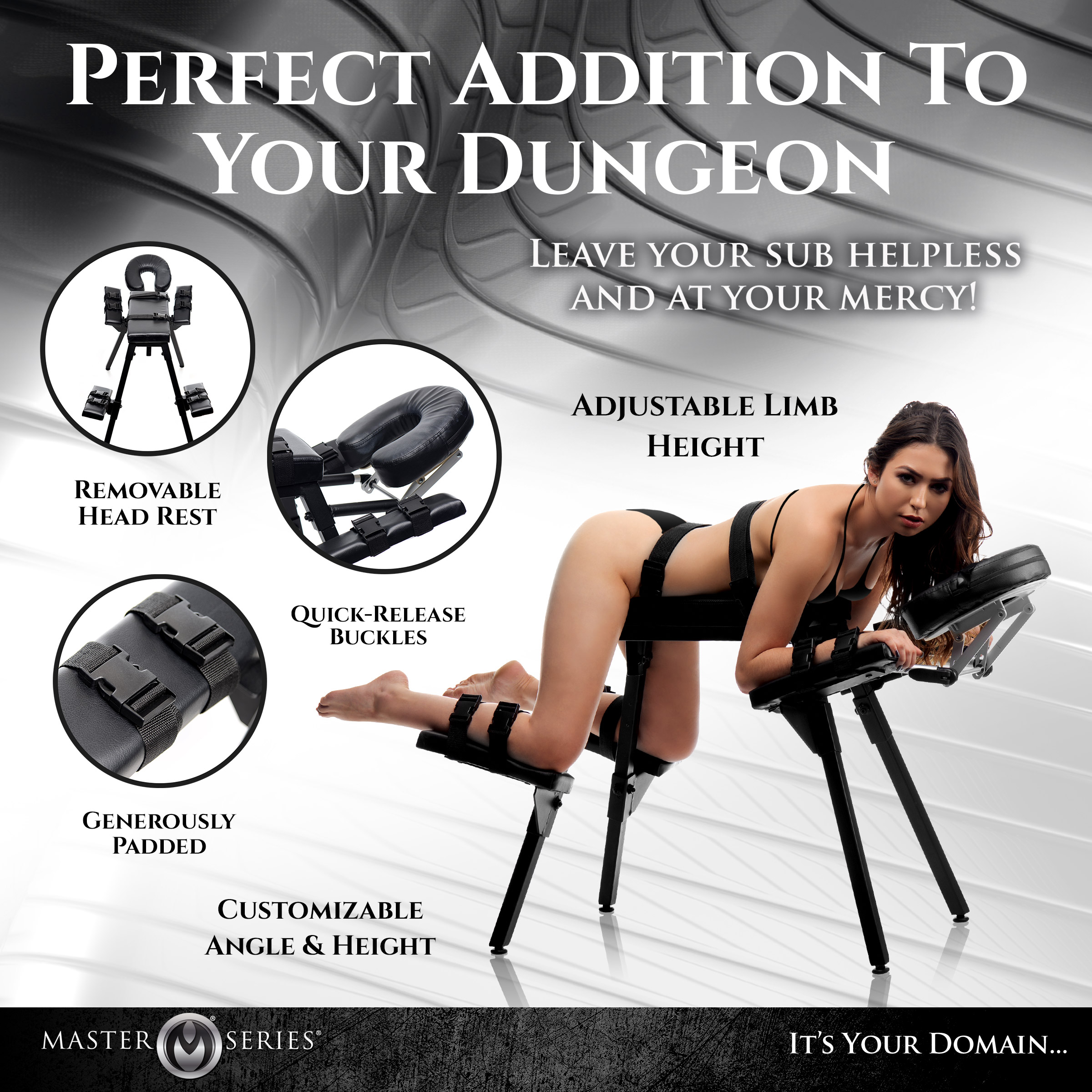 Obedience Extreme Sex Bench with Restraint Straps - Image 4
