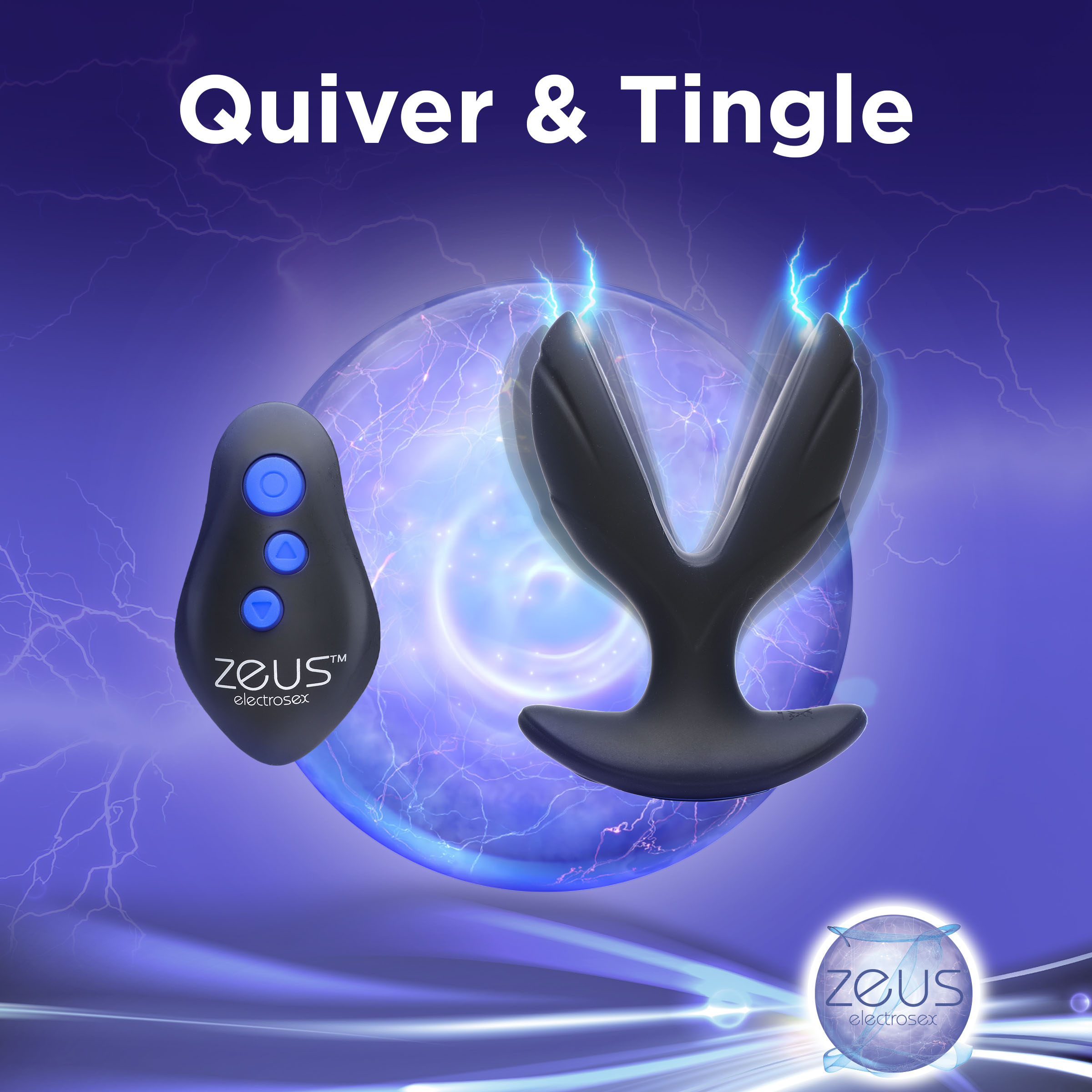 64X Electro-Spread Vibrating and Estim Silicone Butt Plug - Image 3