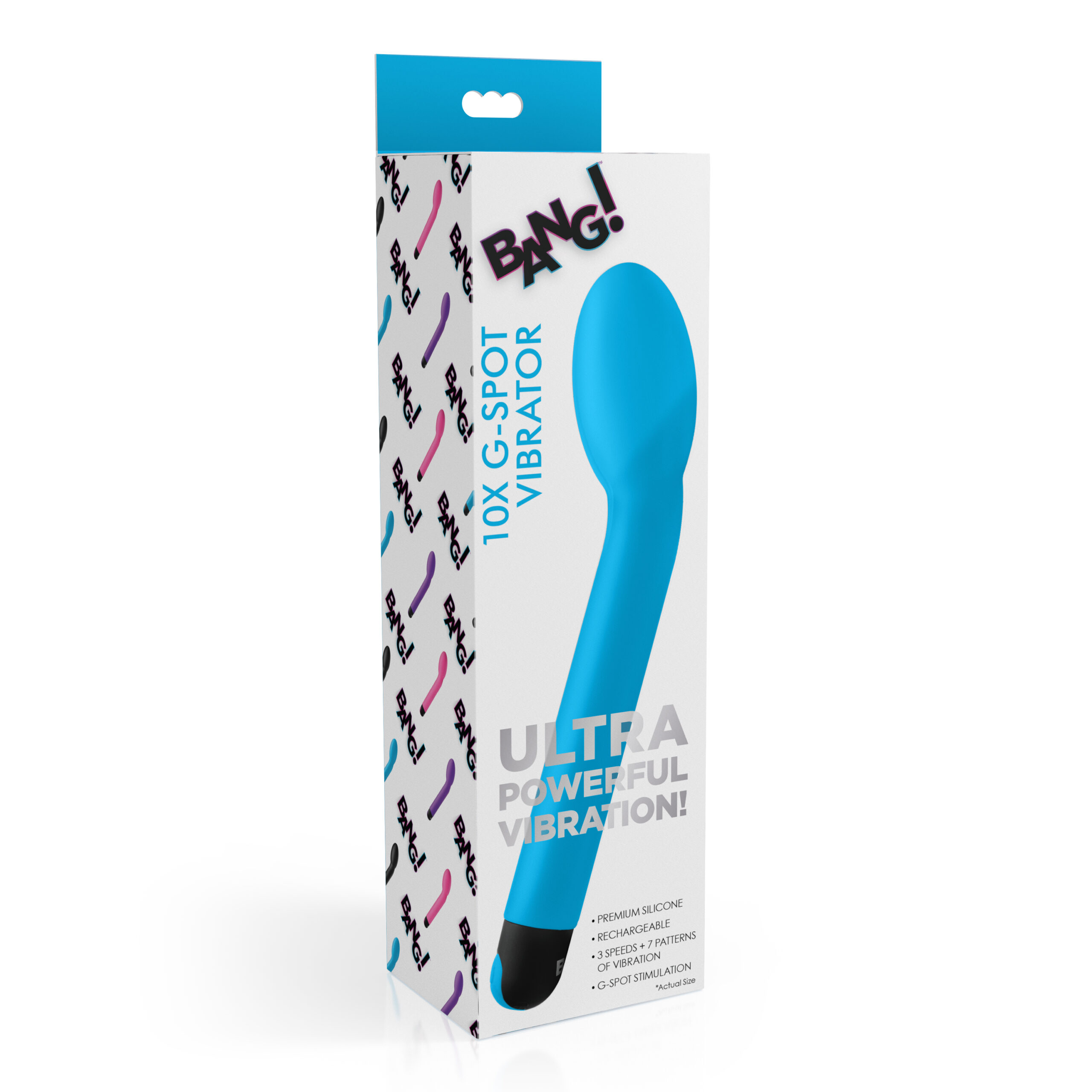 10X Silicone G-Spot Vibrator - Blue - Image 8