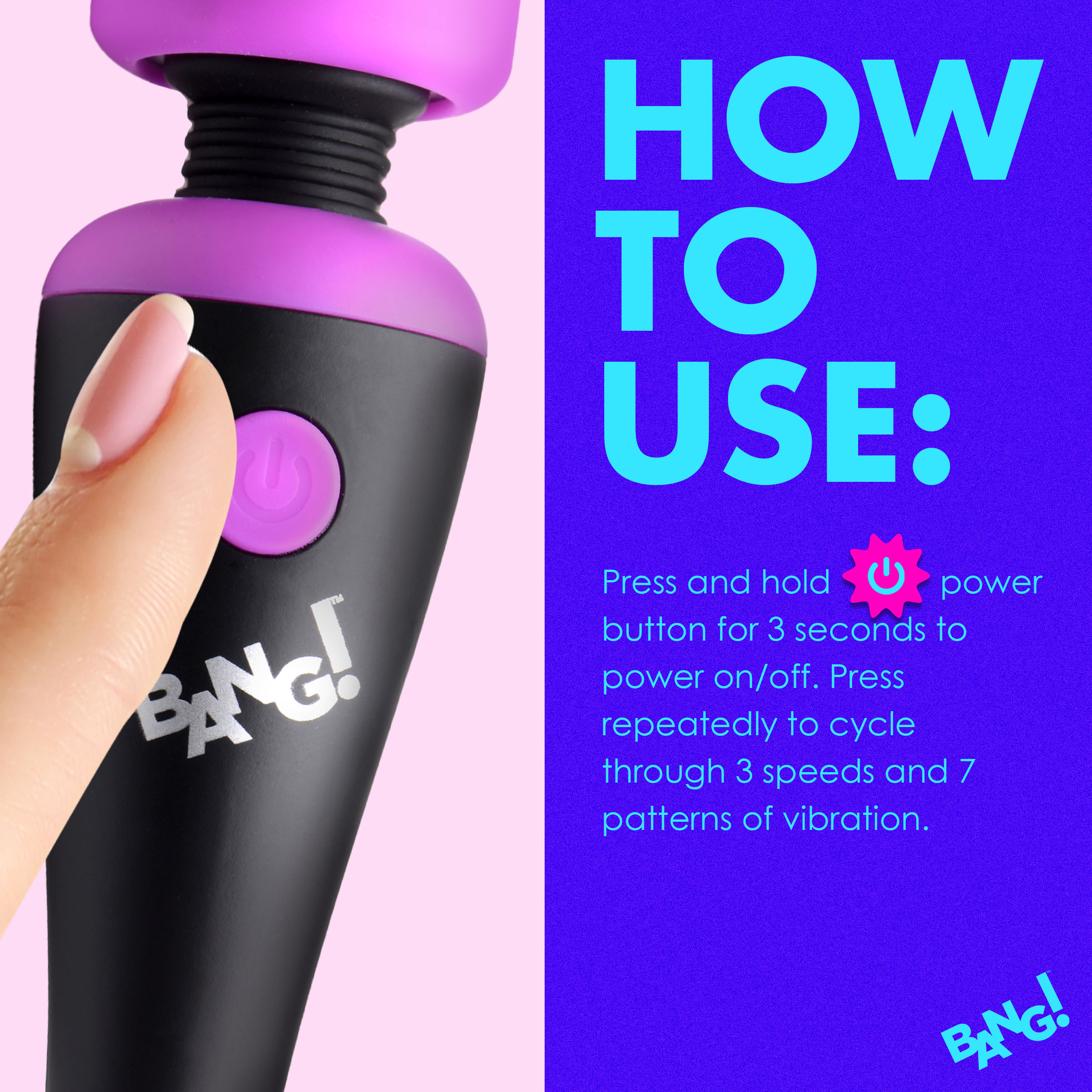 10X Ultra Powerful Silicone Mini Wand - Purple - Image 6