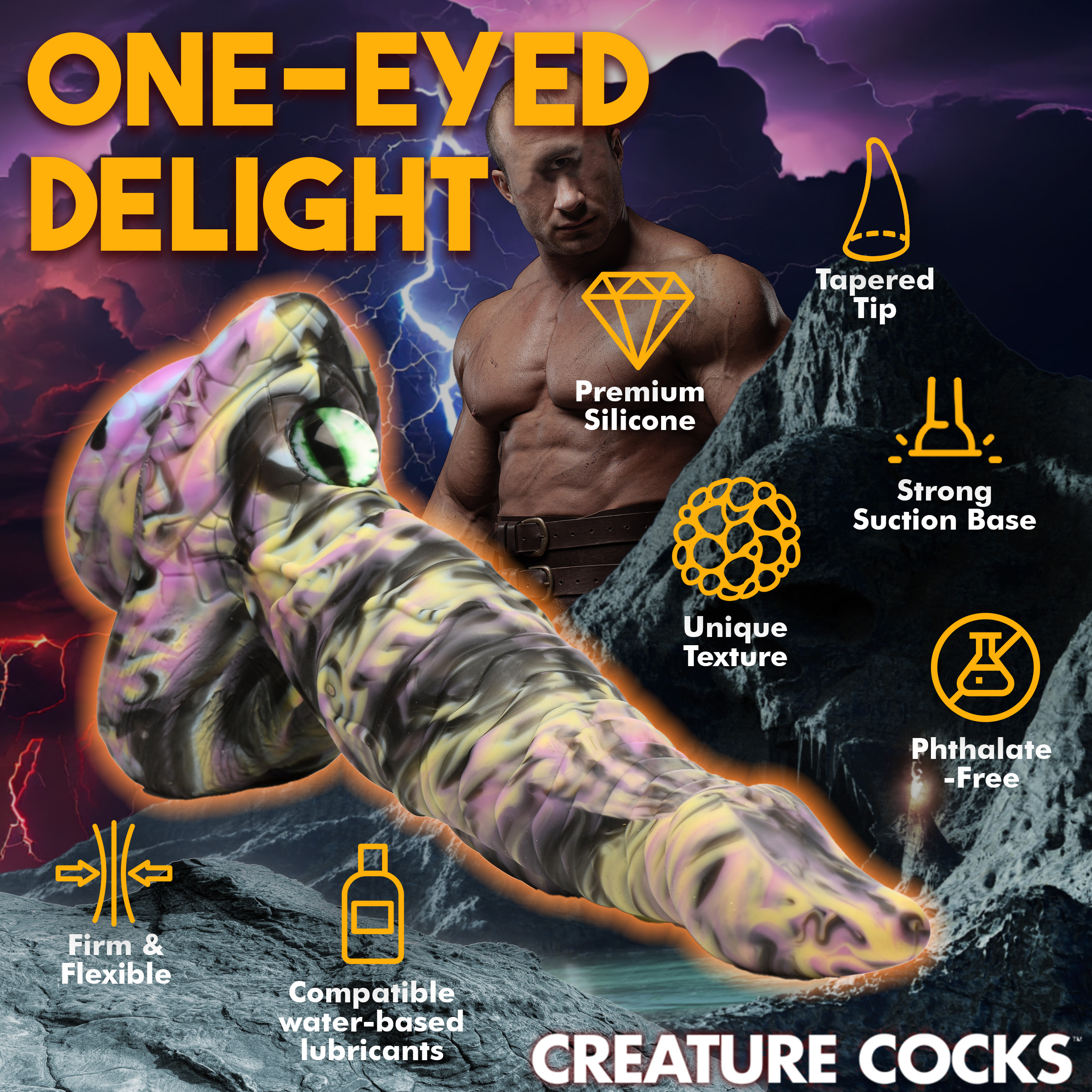 Cyclops Monster Silicone Dildo - Creature Cocks - Image 5