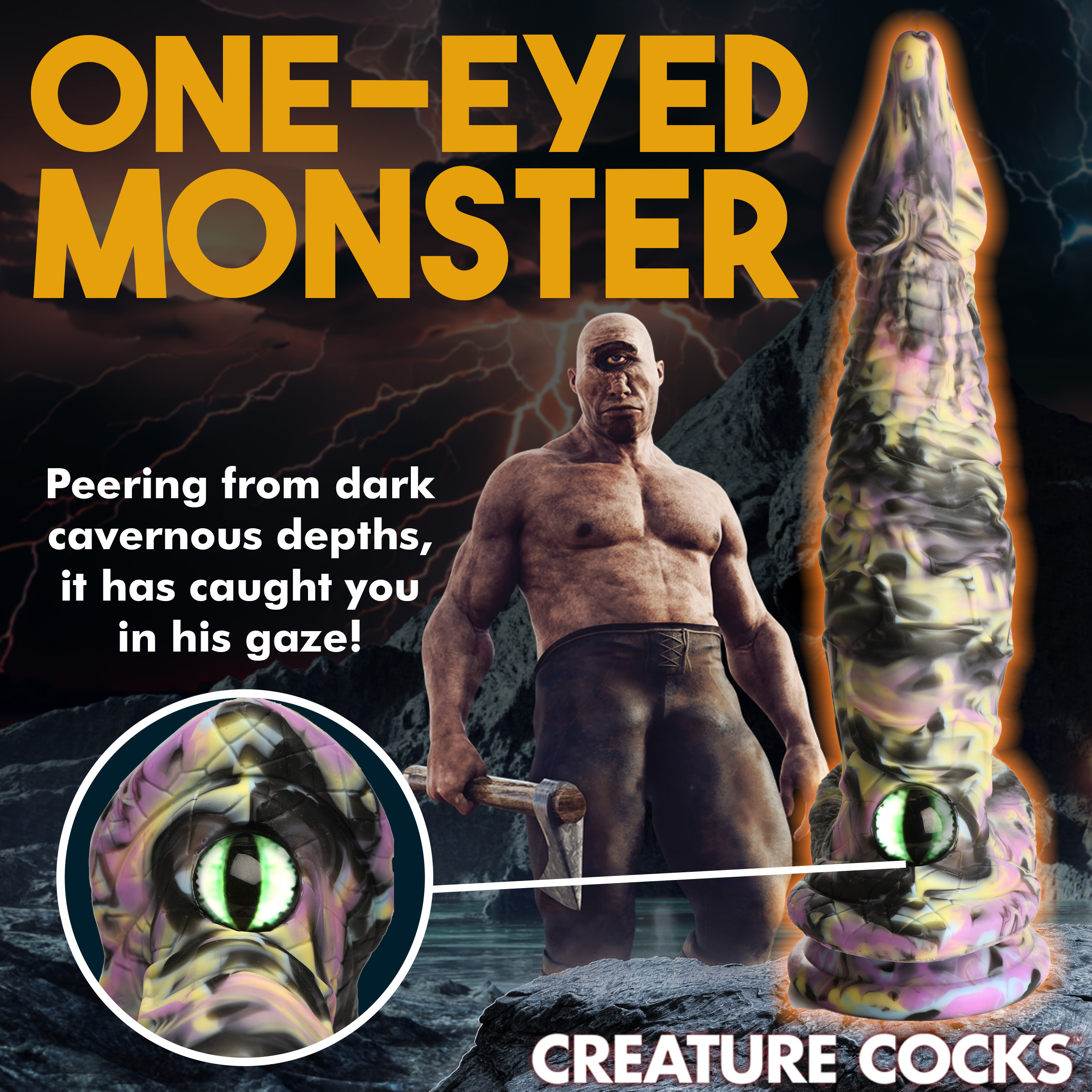 Cyclops Monster Silicone Dildo - Creature Cocks - Image 7