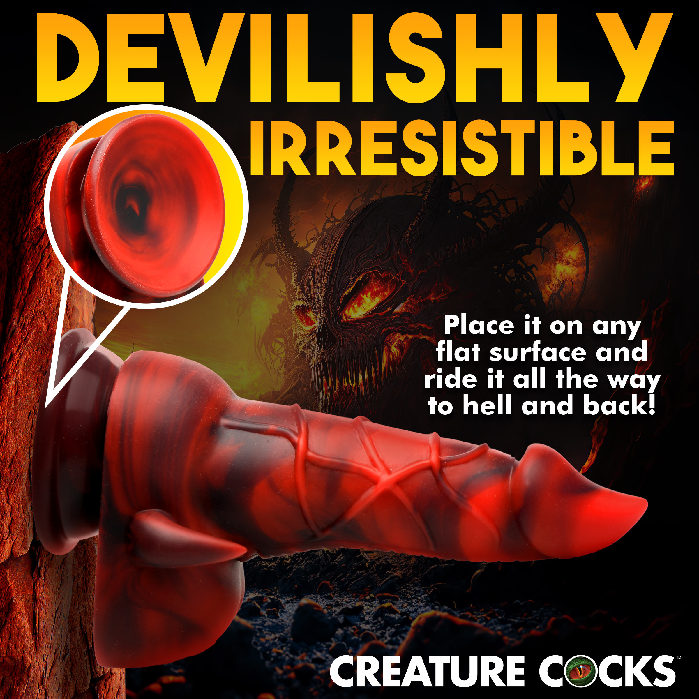 Horny Devil Demon Silicone Dildo - Creature Cocks - Image 8