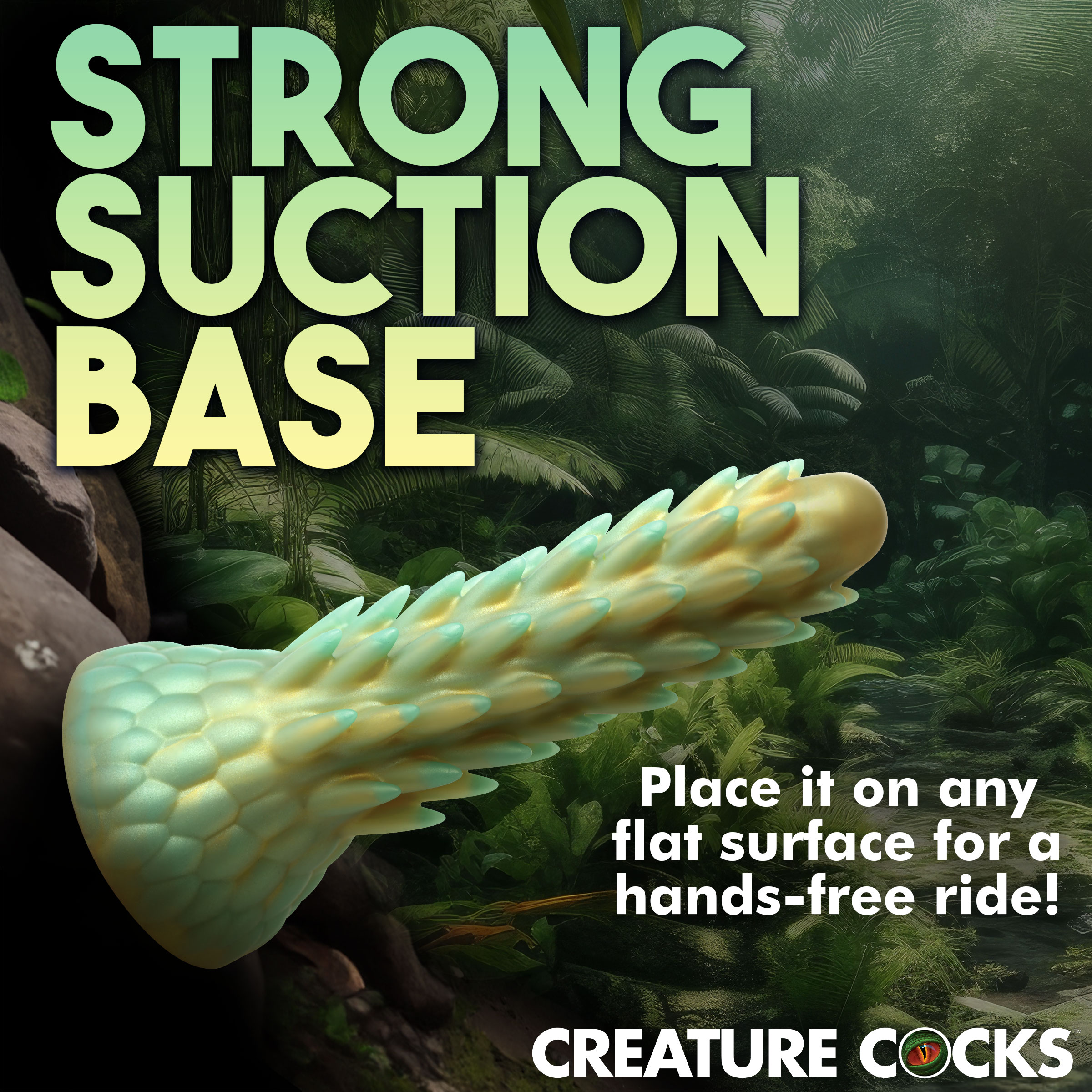 Stegosaurus Spiky Reptile Silicone Dildo - Creature Cocks - Image 7