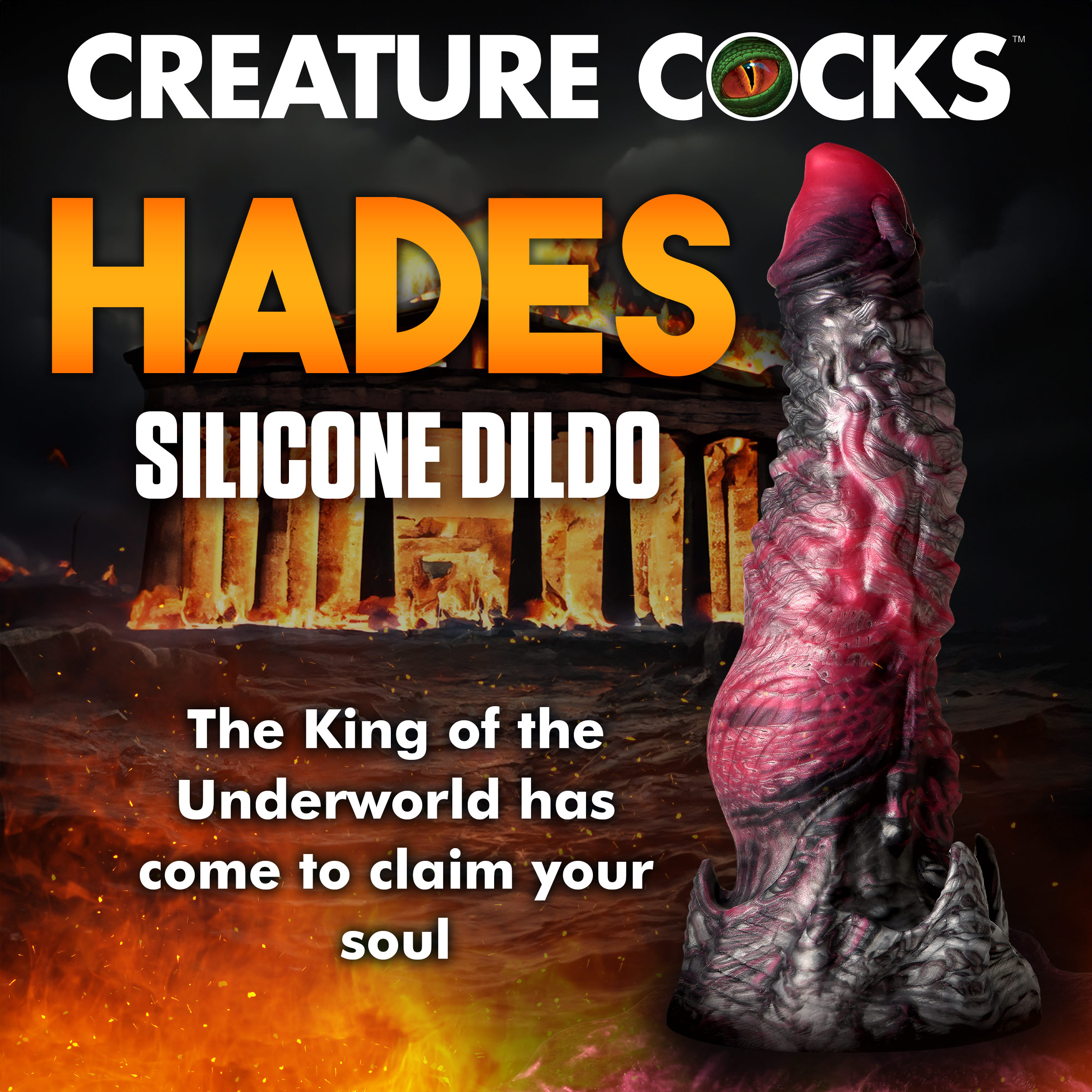 Hades Silicone Dildo - Medium - Image 2