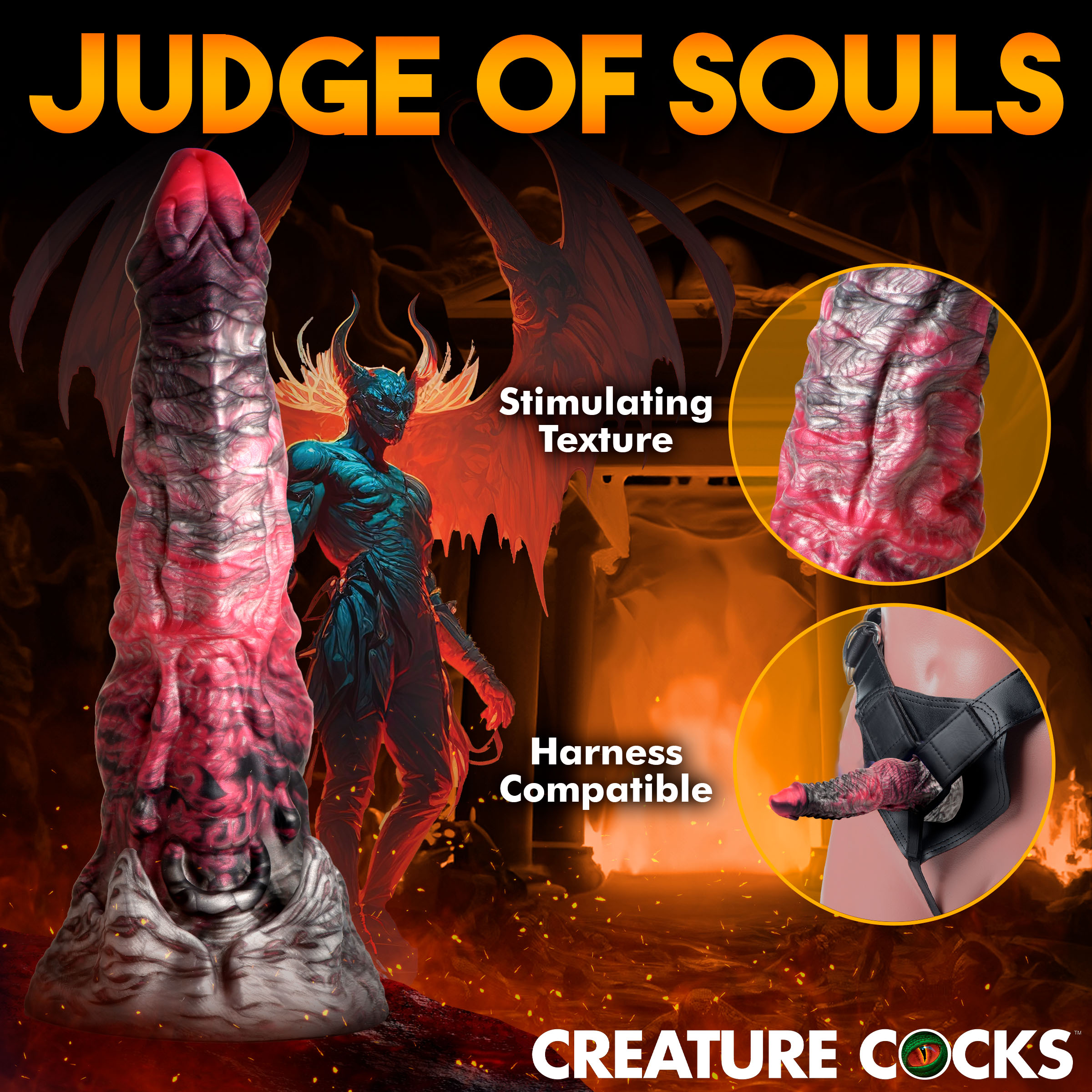 Hades Silicone Dildo - Medium - Image 6