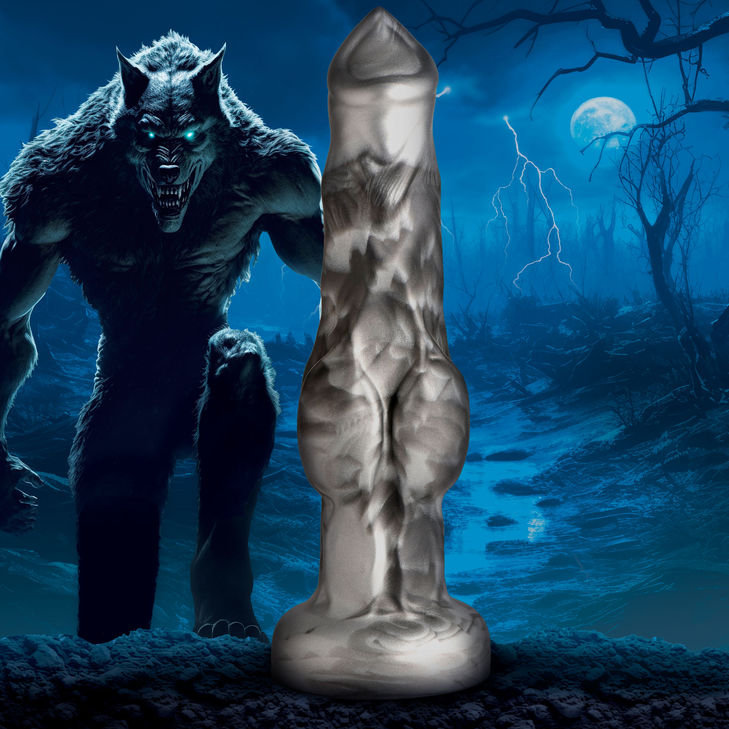 Night Prowler Silicone Dildo - Small - Creature Cocks