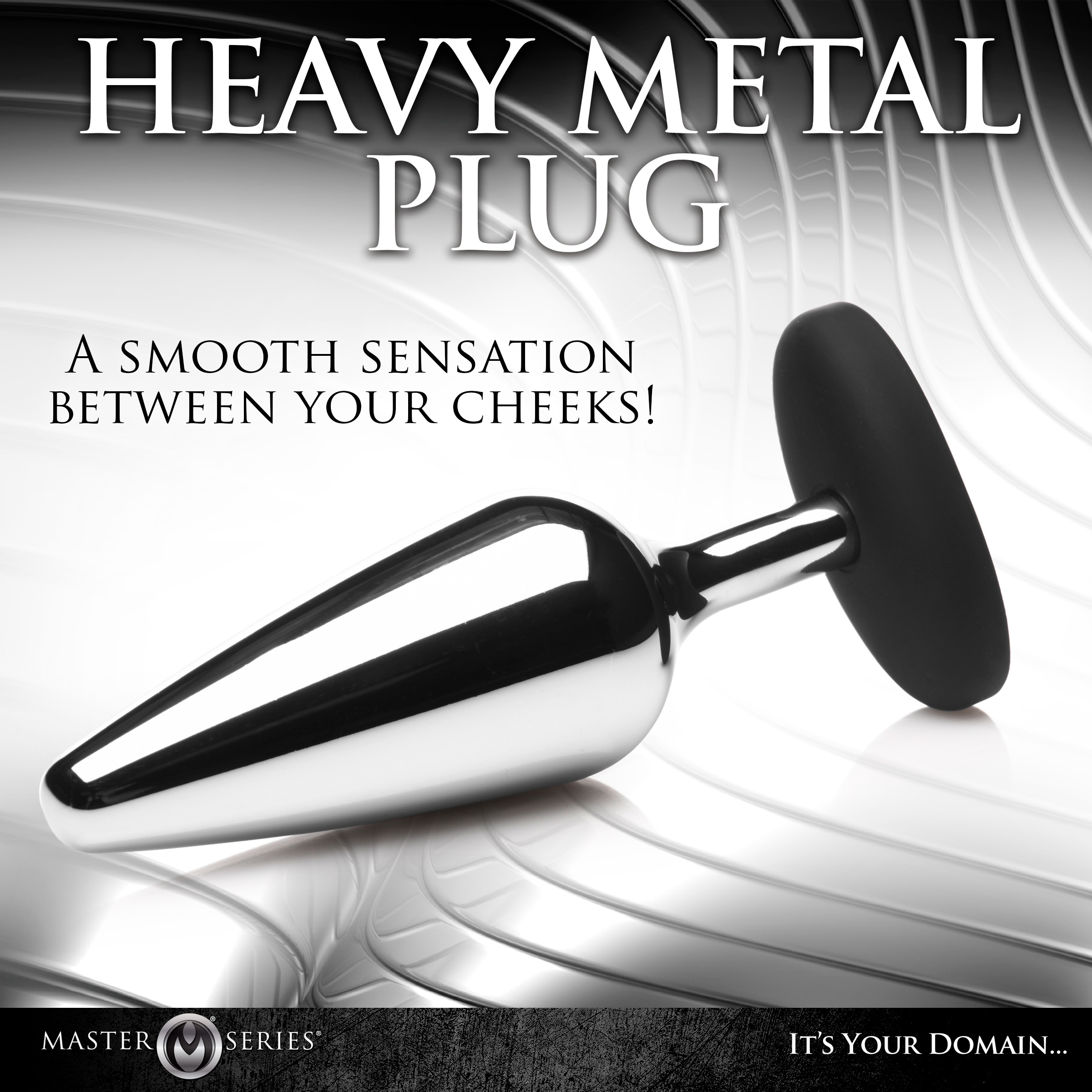 Butt Slut Metal & Silicone Butt Plug - Image 4