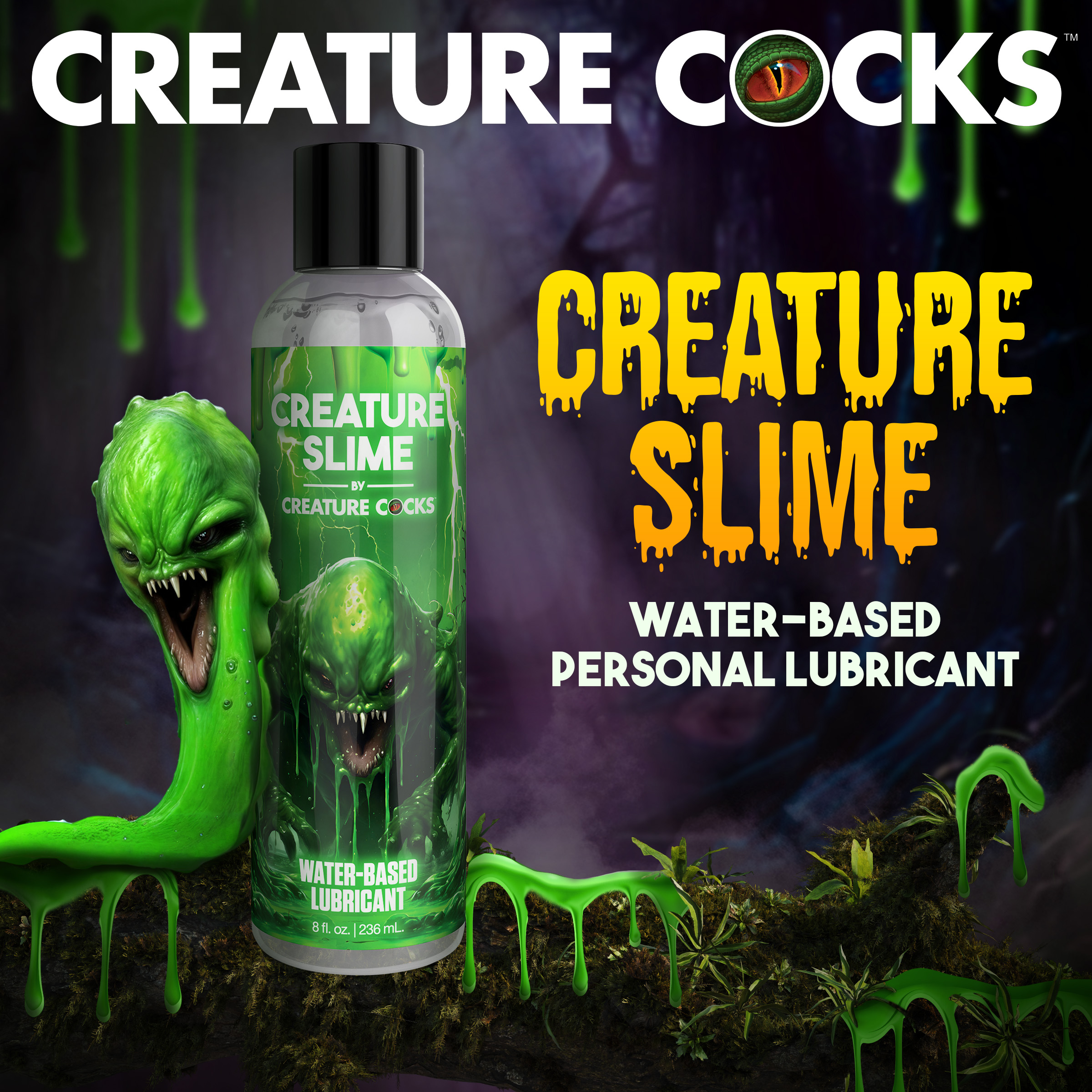 Creature Slime Water-Based Lubricant - 8oz - Creature Cocks - Image 6