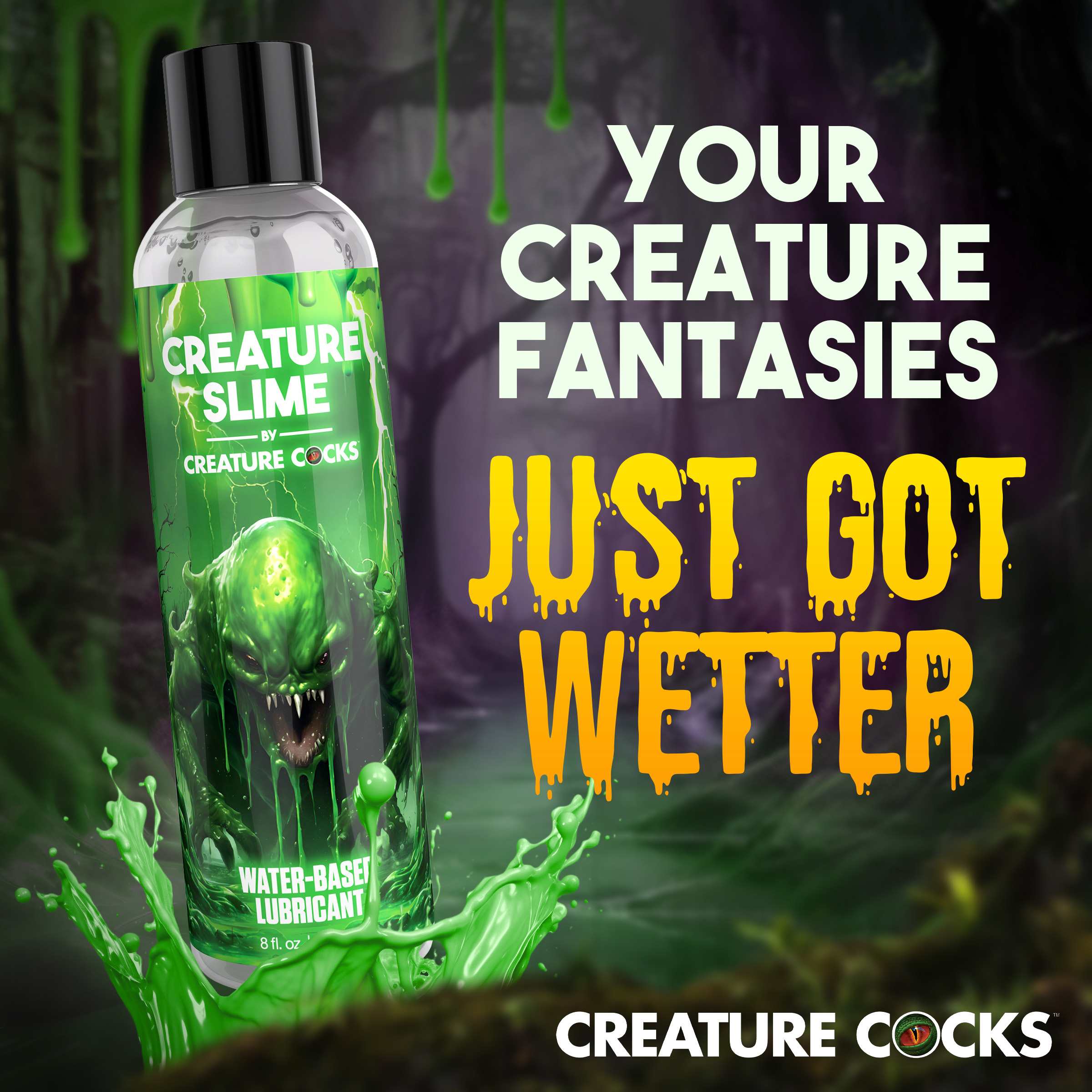 Creature Slime Water-Based Lubricant - 8oz - Creature Cocks - Image 4
