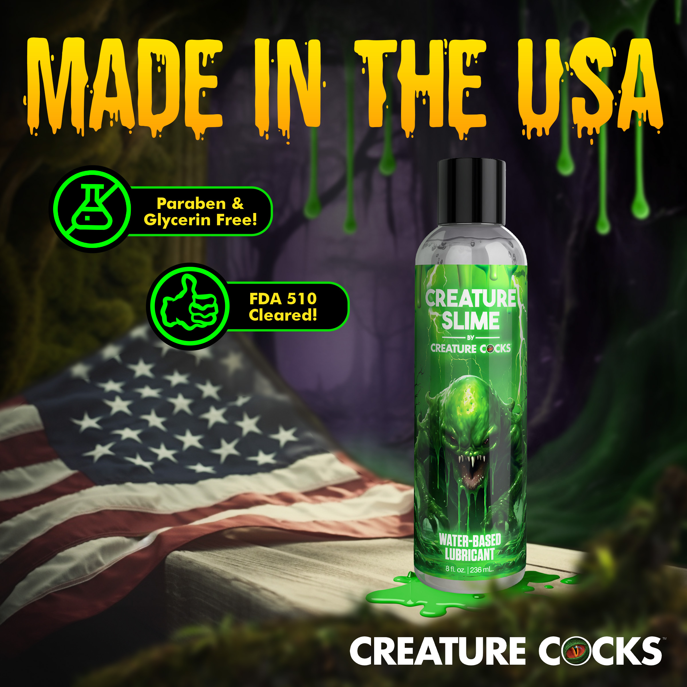 Creature Slime Water-Based Lubricant - 8oz - Creature Cocks - Image 5
