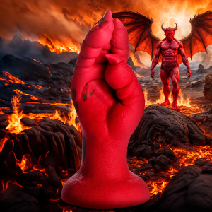 Demon Claw Fisting Silicone Dildo - Red - Creature Cocks