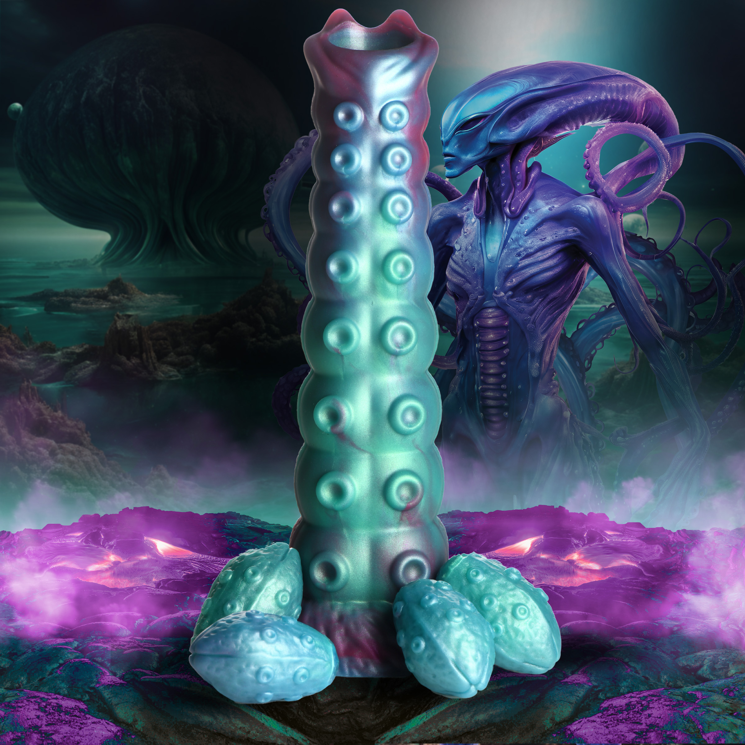 Galactic Breeder Ovipositor Silicone Dildo - Creature Cocks