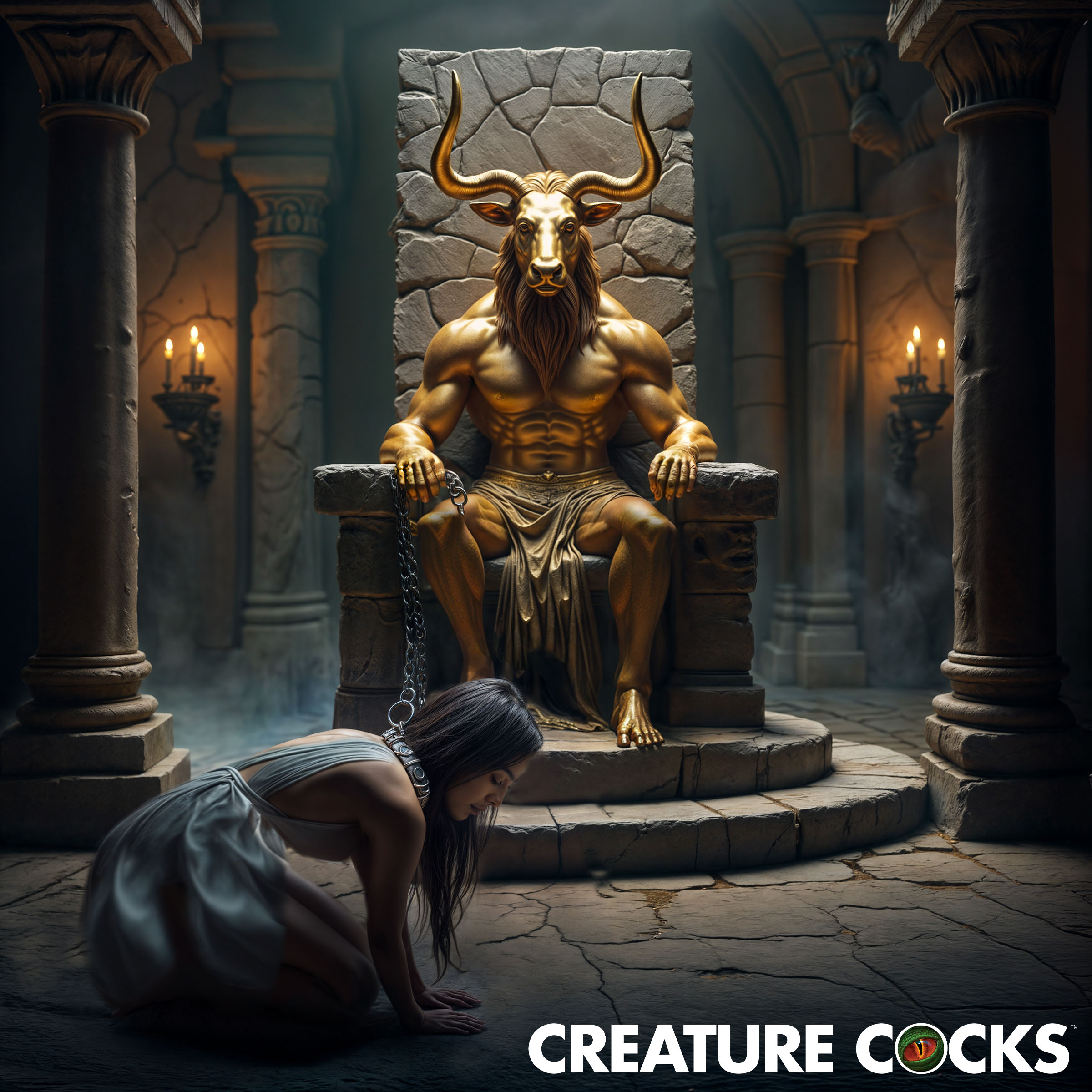 King Minotaur Silicone Dildo - Creature Cocks - Image 2