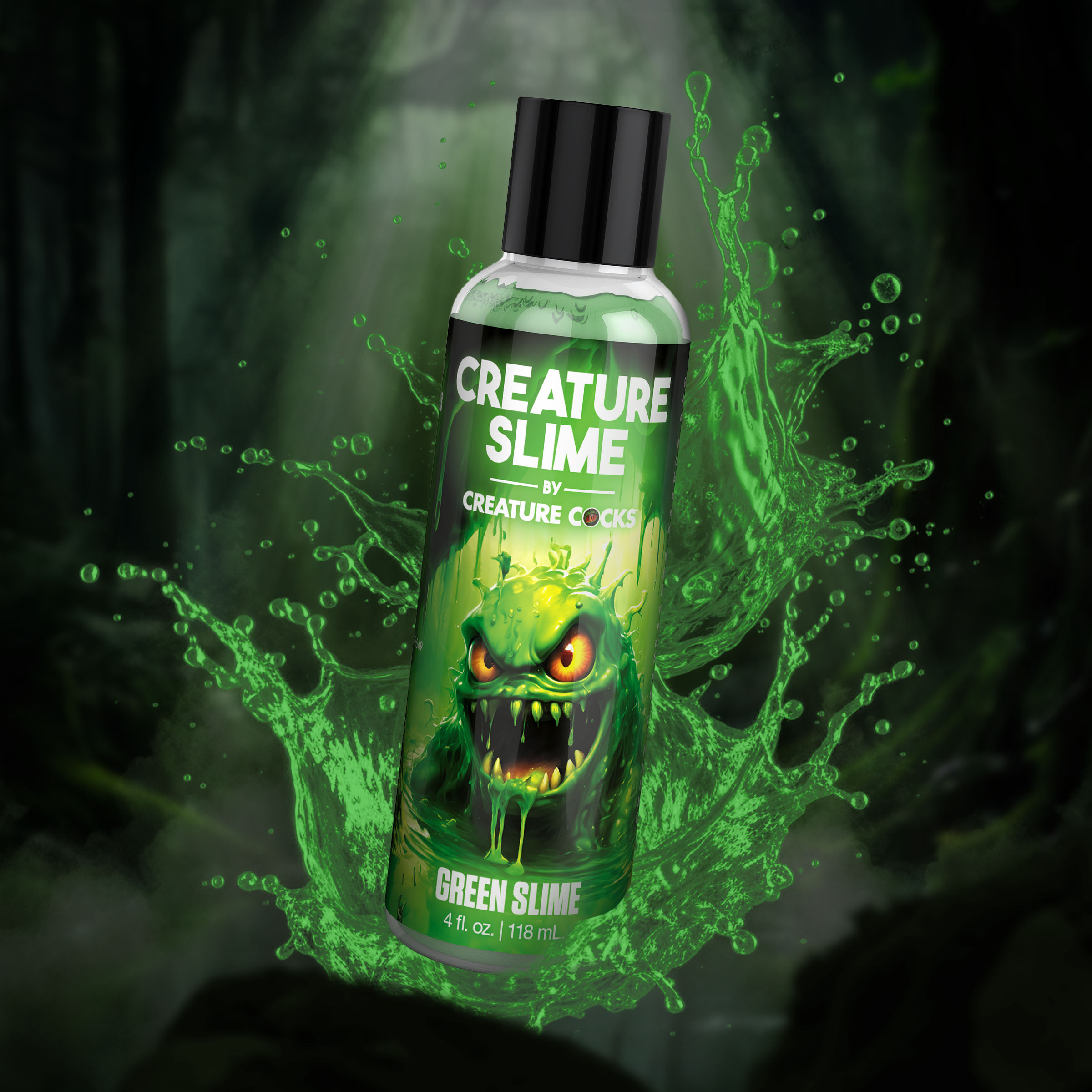 Green Creature Slime Water-Based Lubricant - 4oz - Creature Cocks