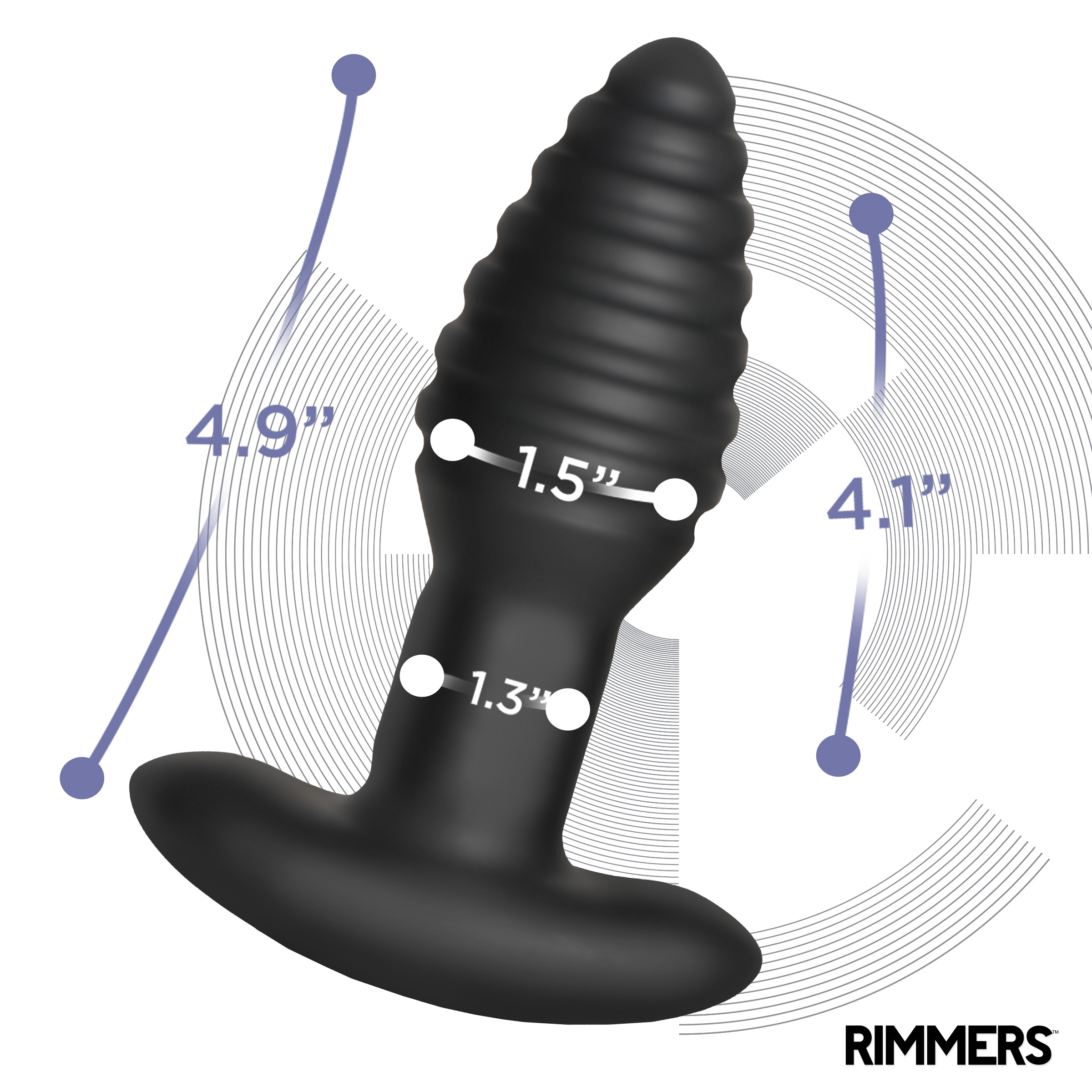 Model-E Vibrating Rimming Plug with Remote - Image 5