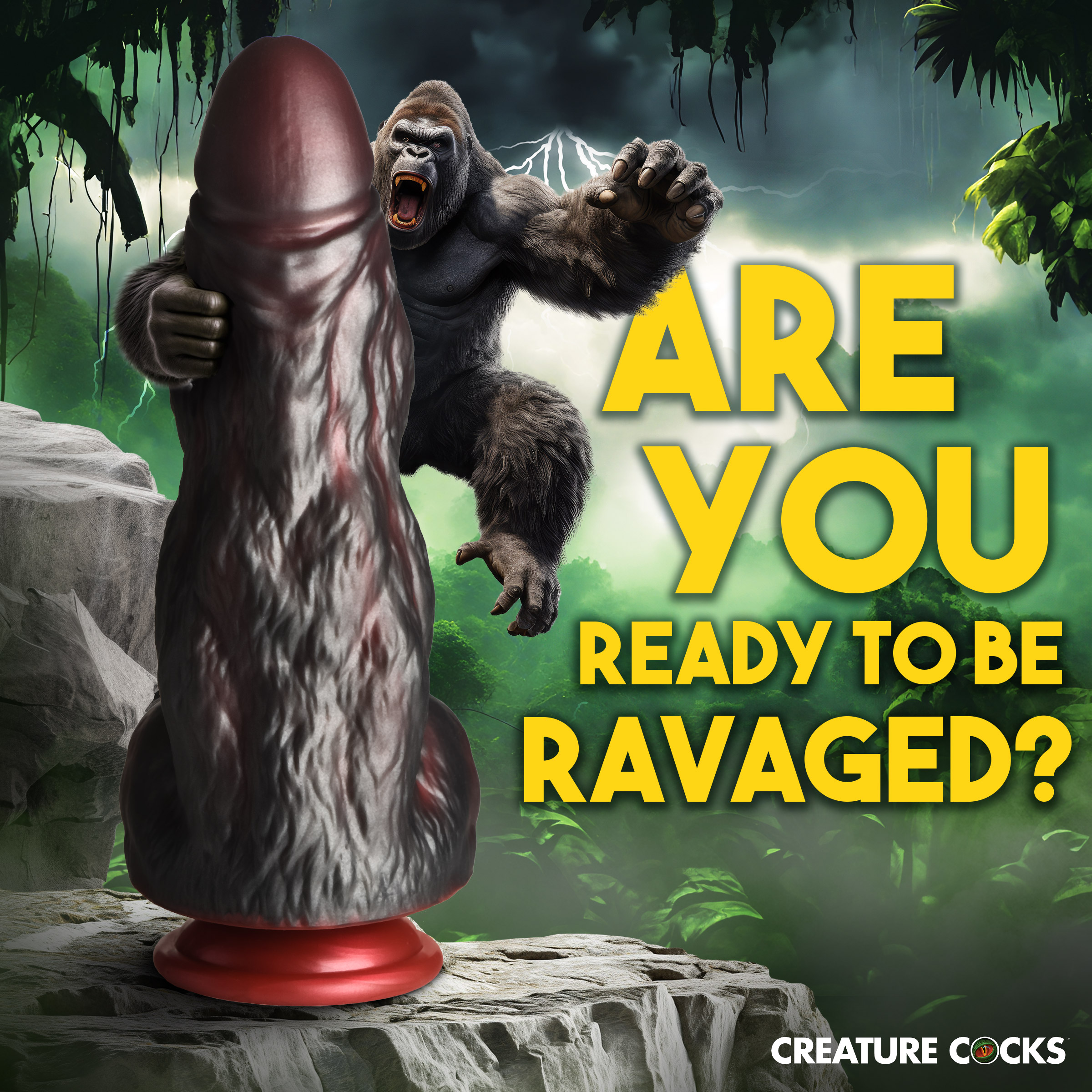 King Kong Silicone Dildo - Creature Cocks - Image 2