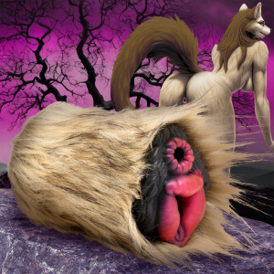 Savage She-Wolf Silicone Stroker - Creature Cocks