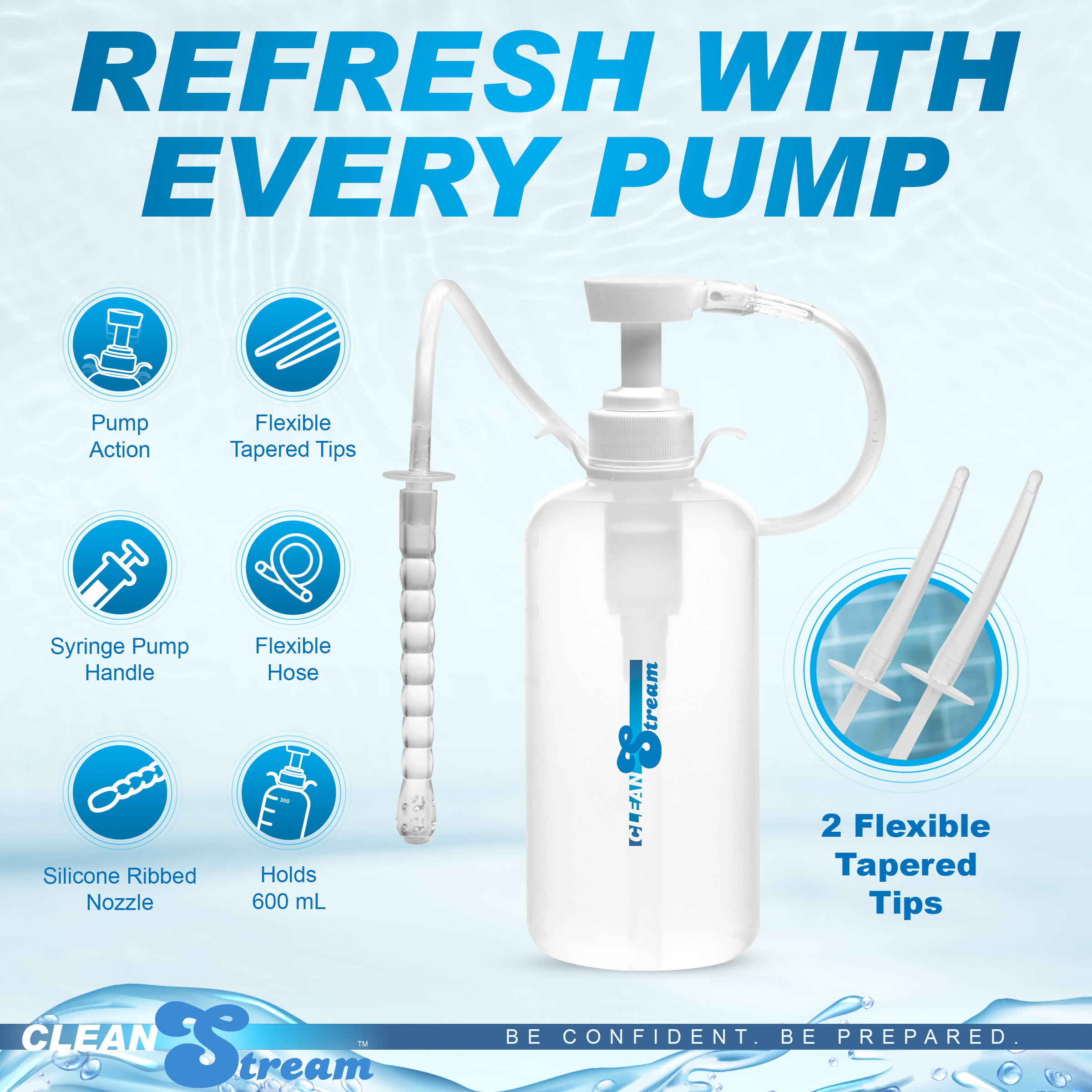 XL Enema Bottle with 3 Attachements - Image 4