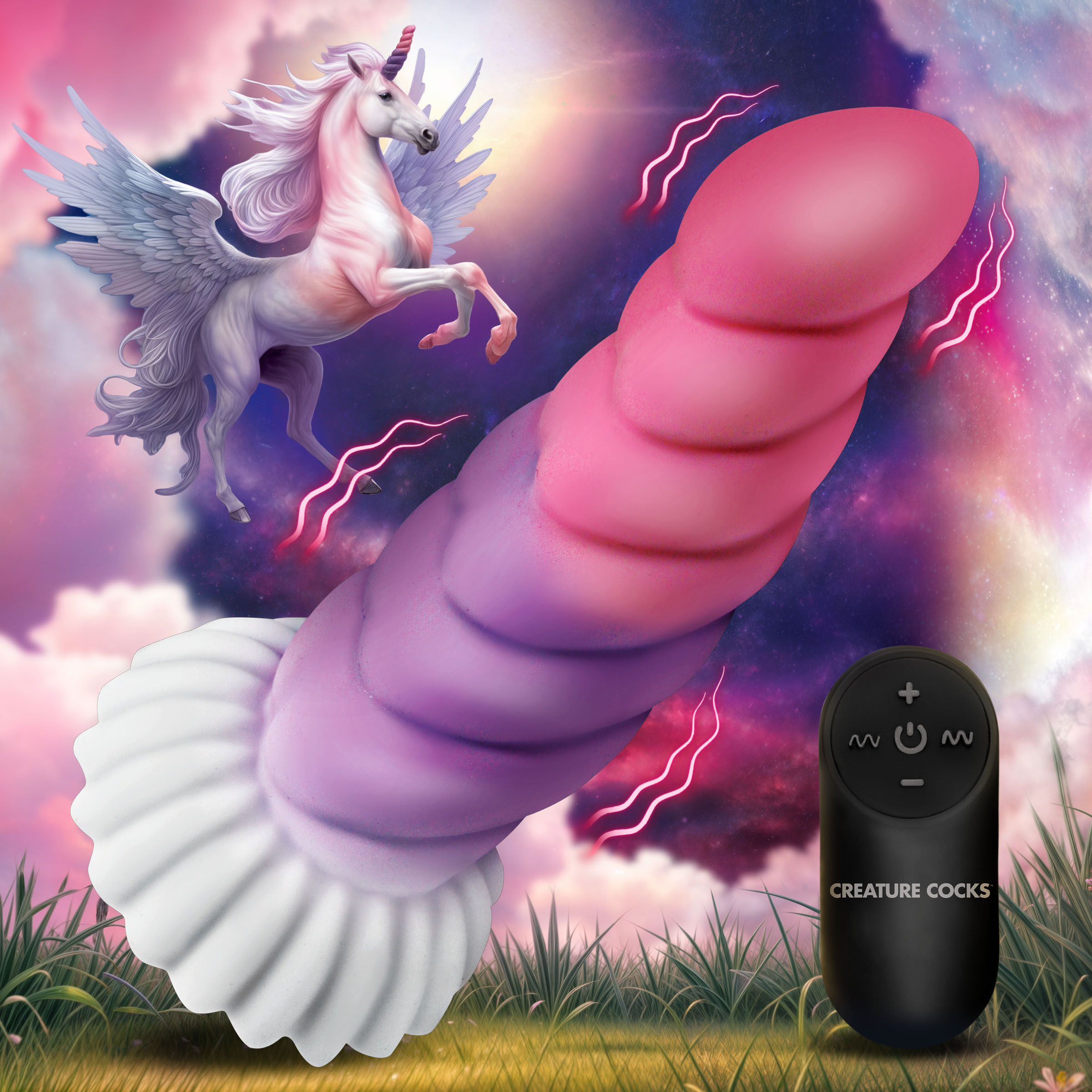 Cloud Rider Unicorn Silicone Dildo - Creature Cocks
