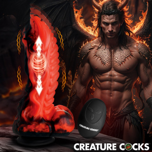 Dragon Thrust Thrusting & Vibrating Silicone Dildo - Creature Cocks