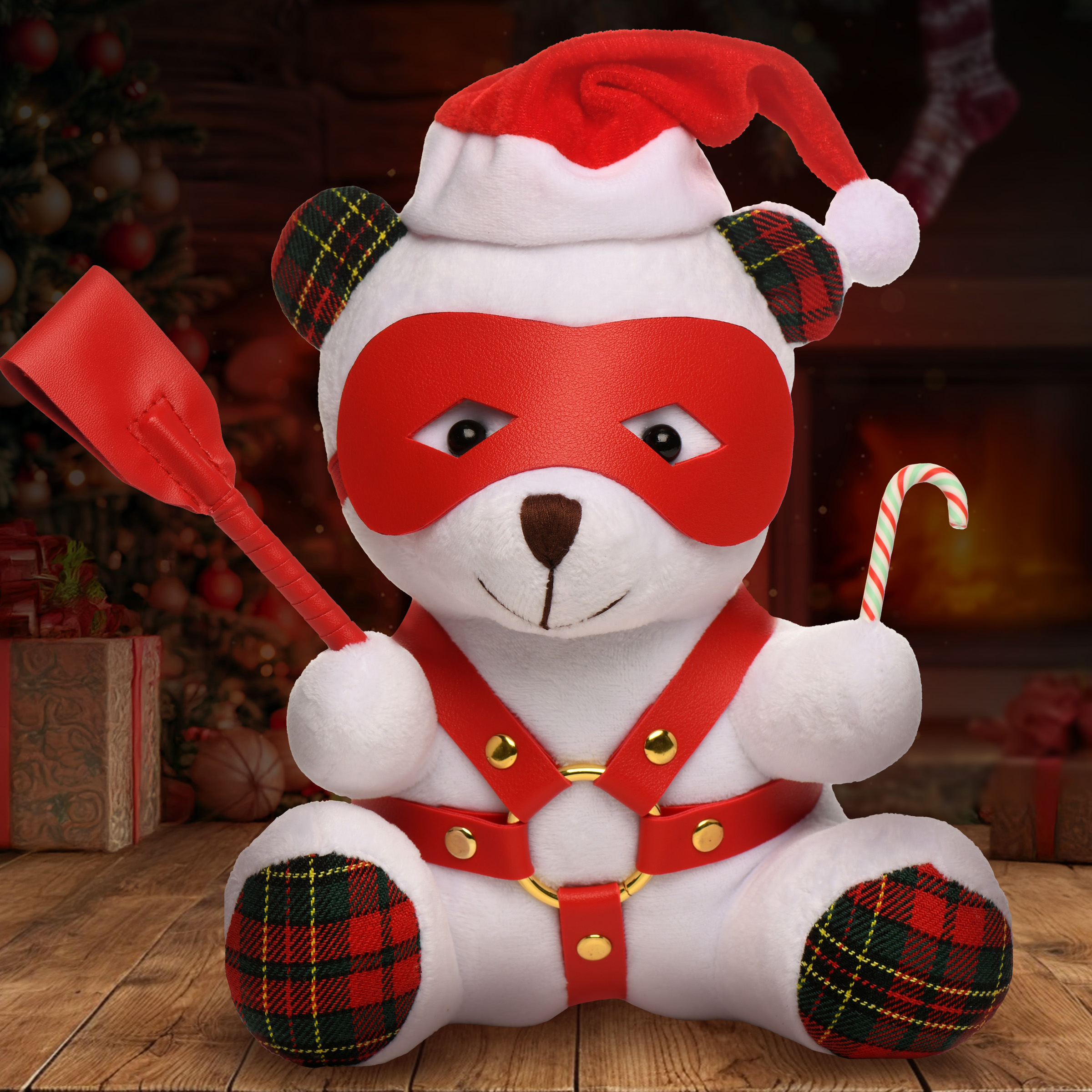 Holiday Bondage Bear - White - Image 8
