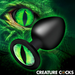 Creature Eye Green Eye Silicone Butt Plug - Large - Creature Cocks