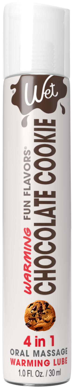 Wet Warming Fun Flavors - Chocolate Cookie - 4 in 1 Lubricant 1 Oz