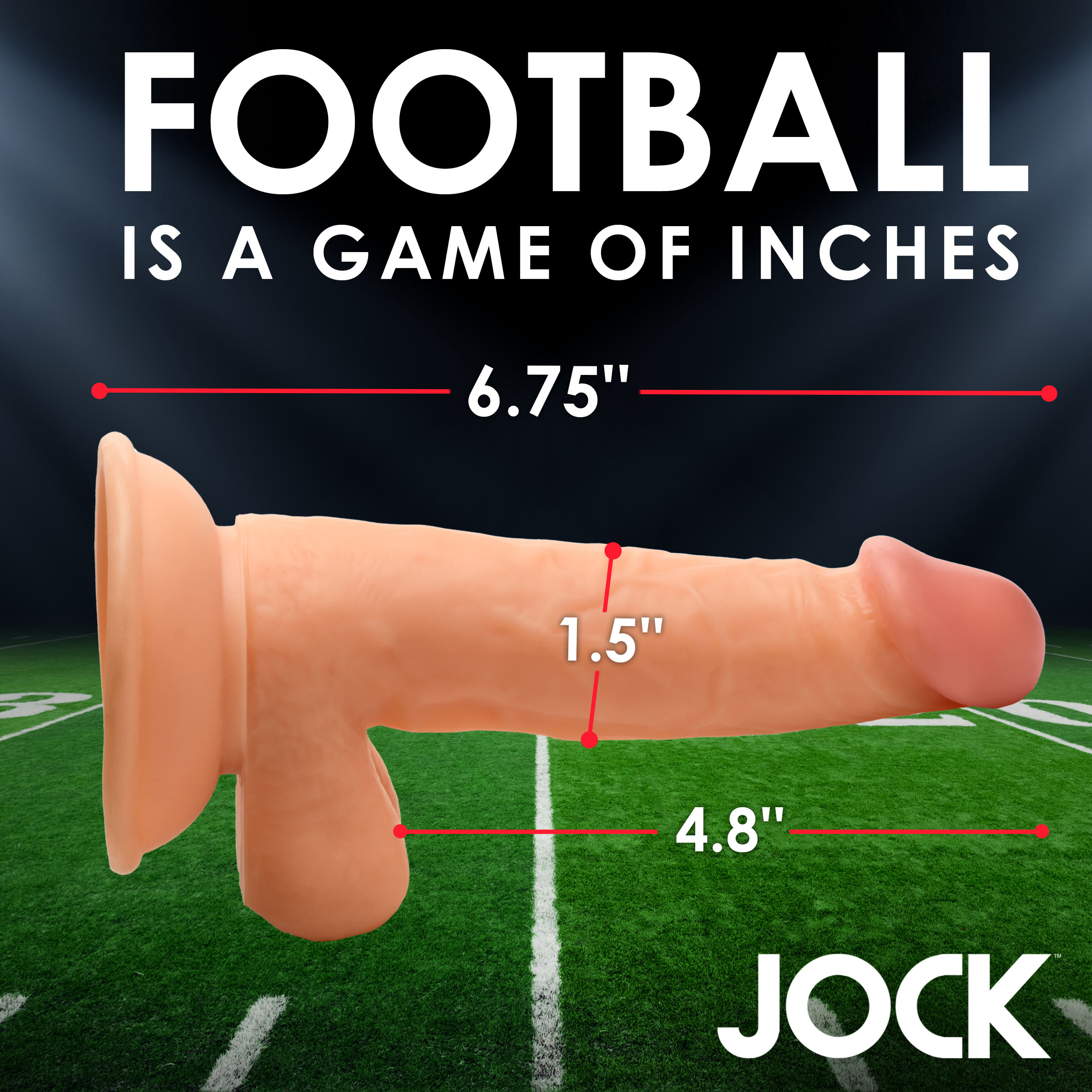 Football Frank 6.75 Inch Dildo - Image 4