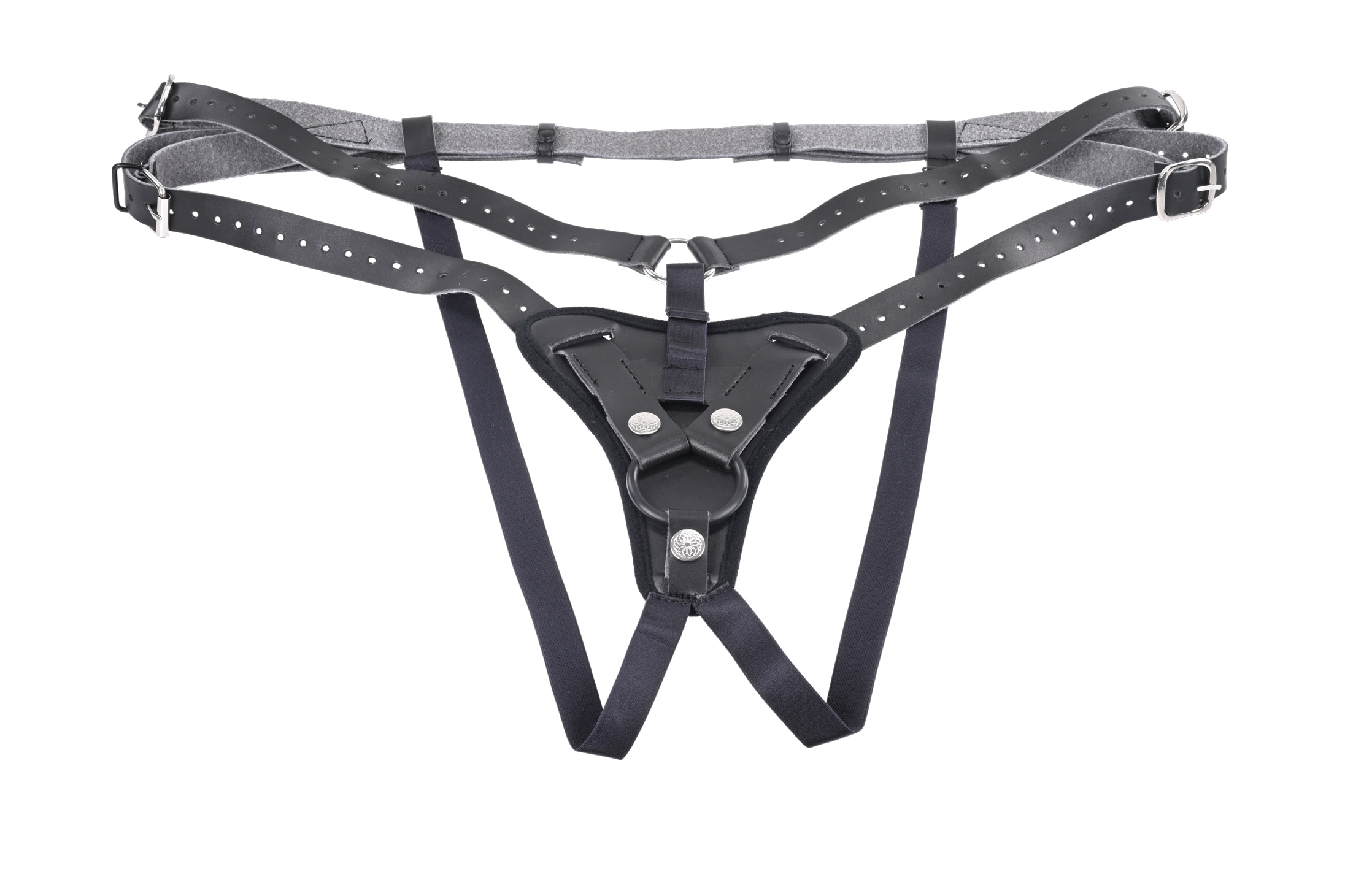 Aurora High Waisted Strap on - Black - Image 7