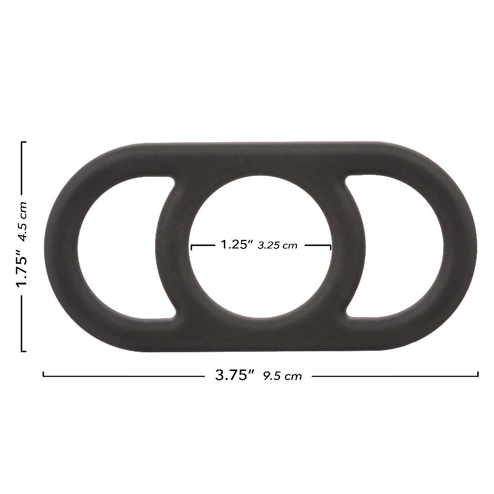 Alpha Liquid Silicone Commander Ring - Black - Image 4