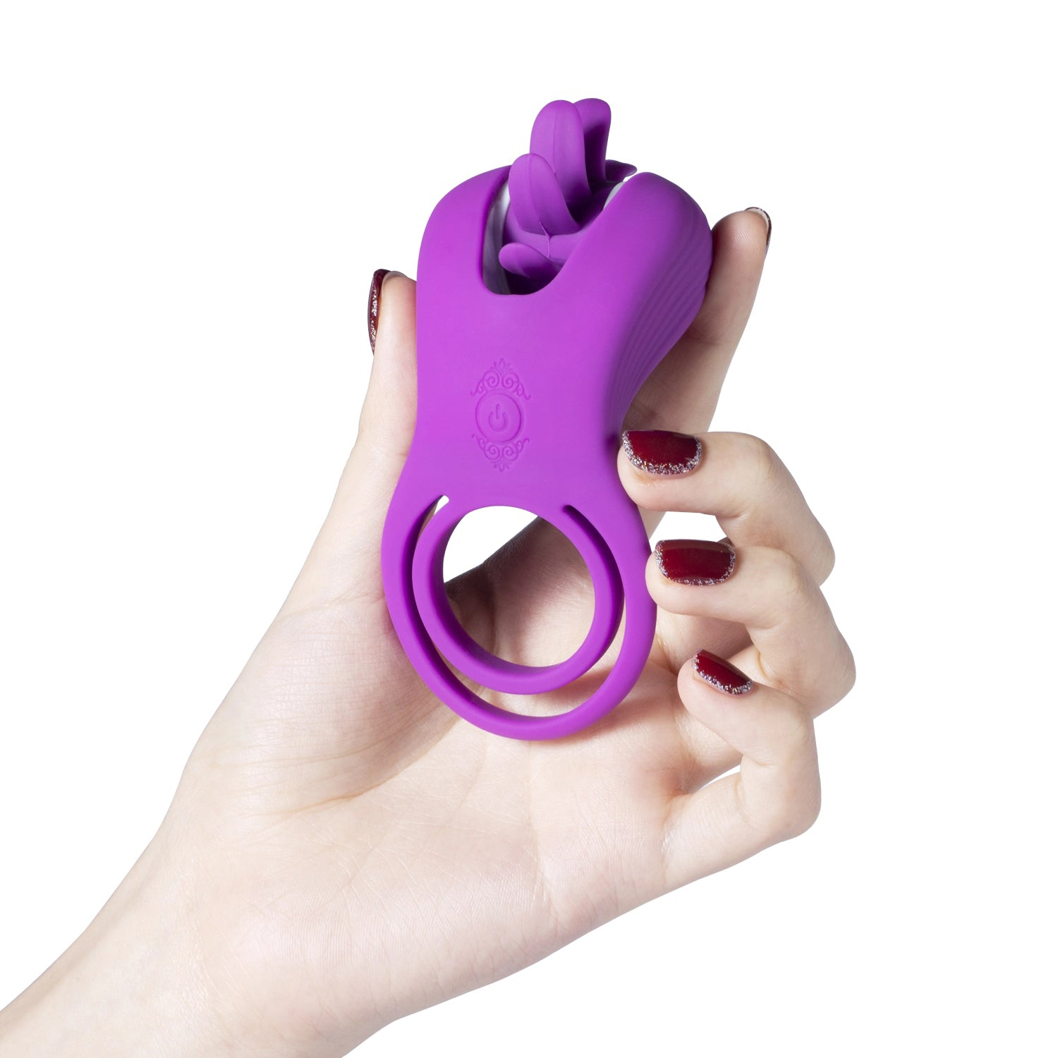 Roxy - Tongue Clit Licker and Cock Ring - Purple - Image 3