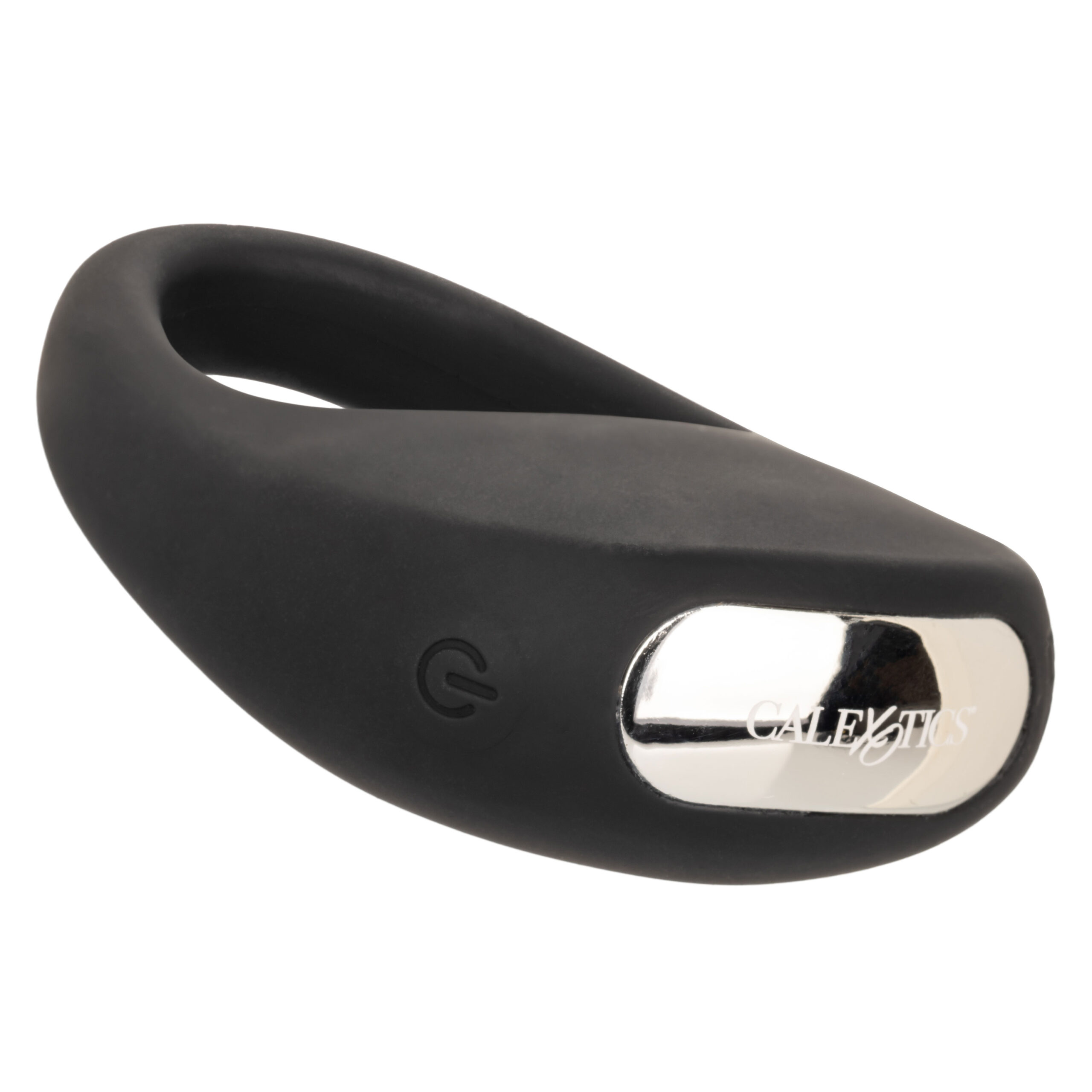Silicone Rechargeable Pleasure Ring - Black - Black - Image 6