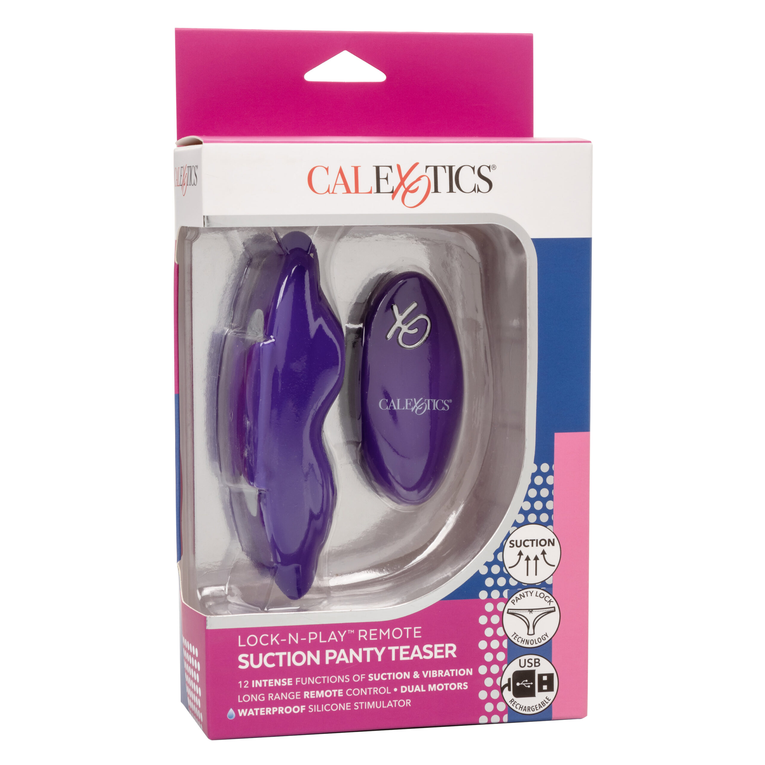 Lock-N-Play Remote Suction Panty Teaser - Purple - Image 4