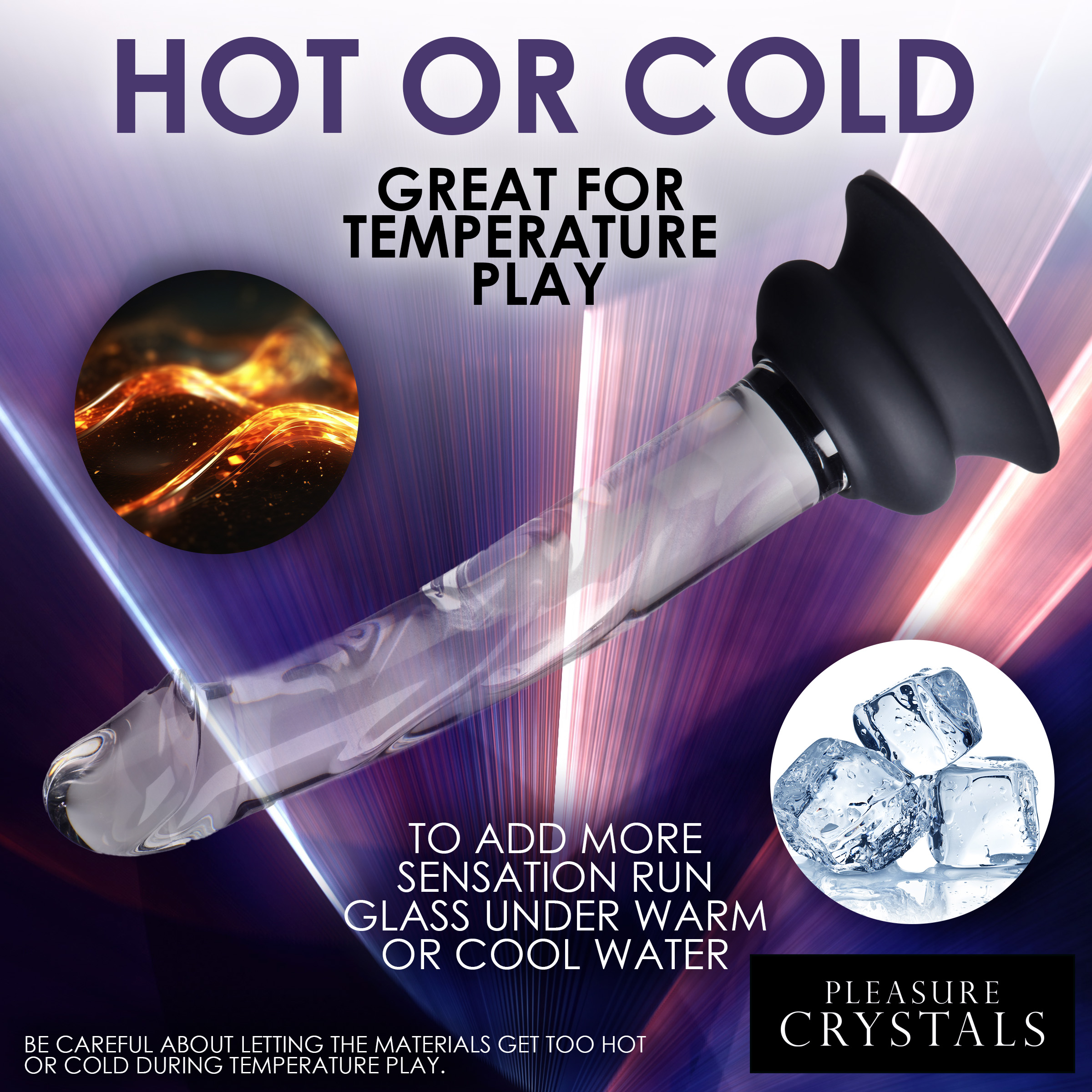 Glass Dildo with Silicone Base - 7 Inch - Image 6