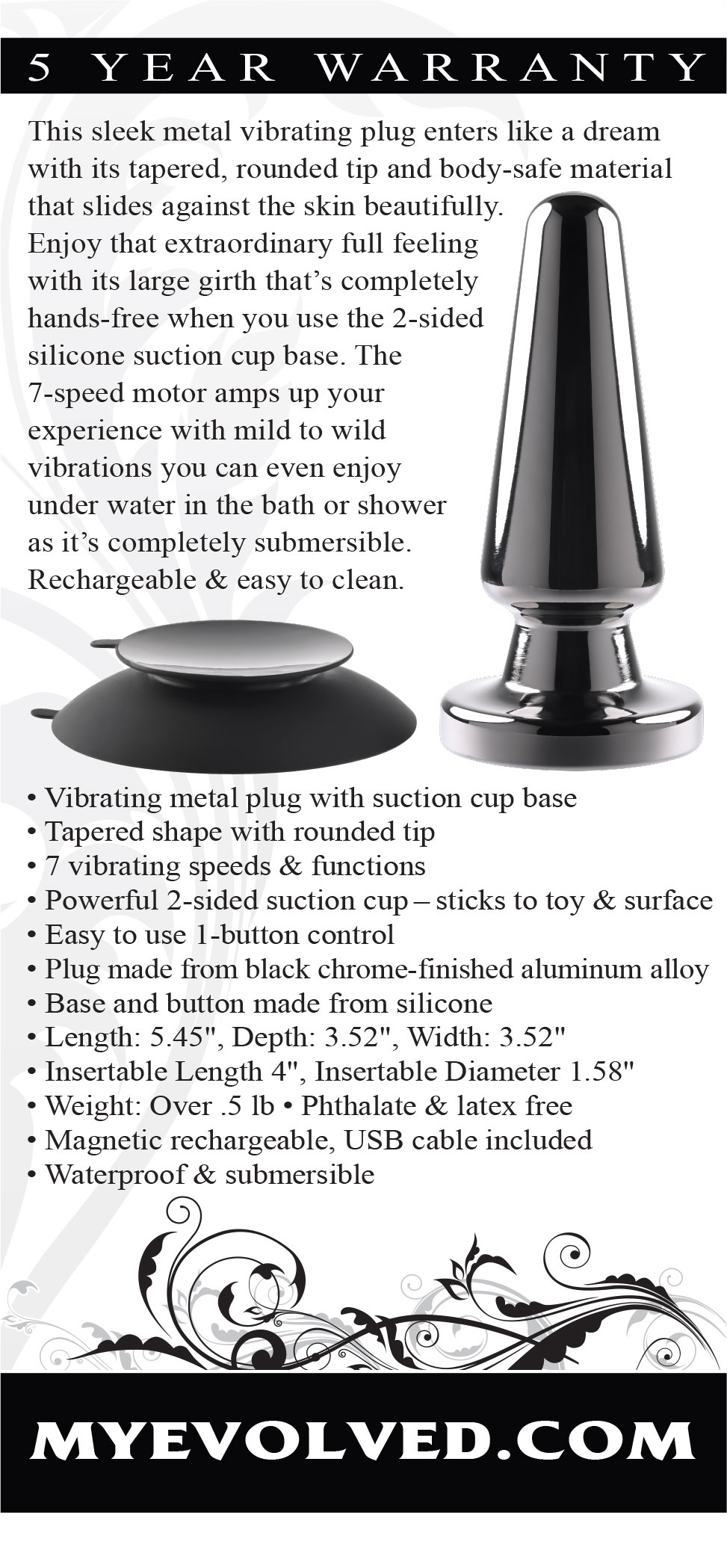 Advanced Metal Plug - Black Chrome - Image 5