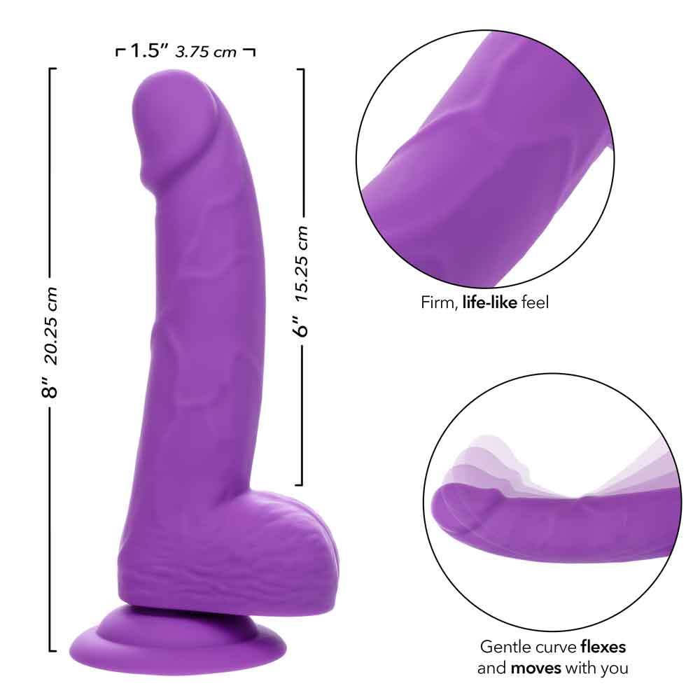 Neon Silicone Studs 6 Inch - Purple - Image 6