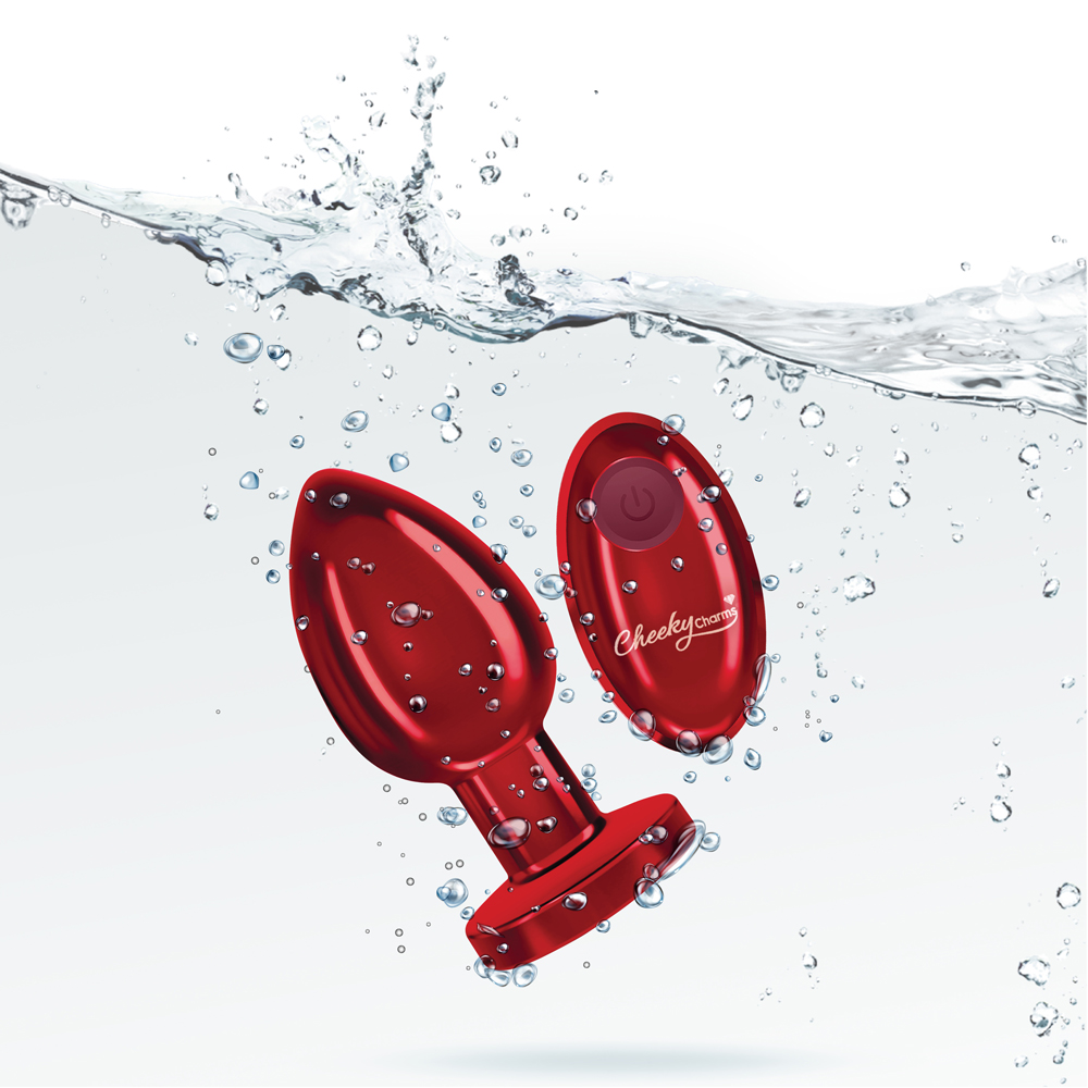 Vibrating Red Metal Remote Plug - Lg - Image 5