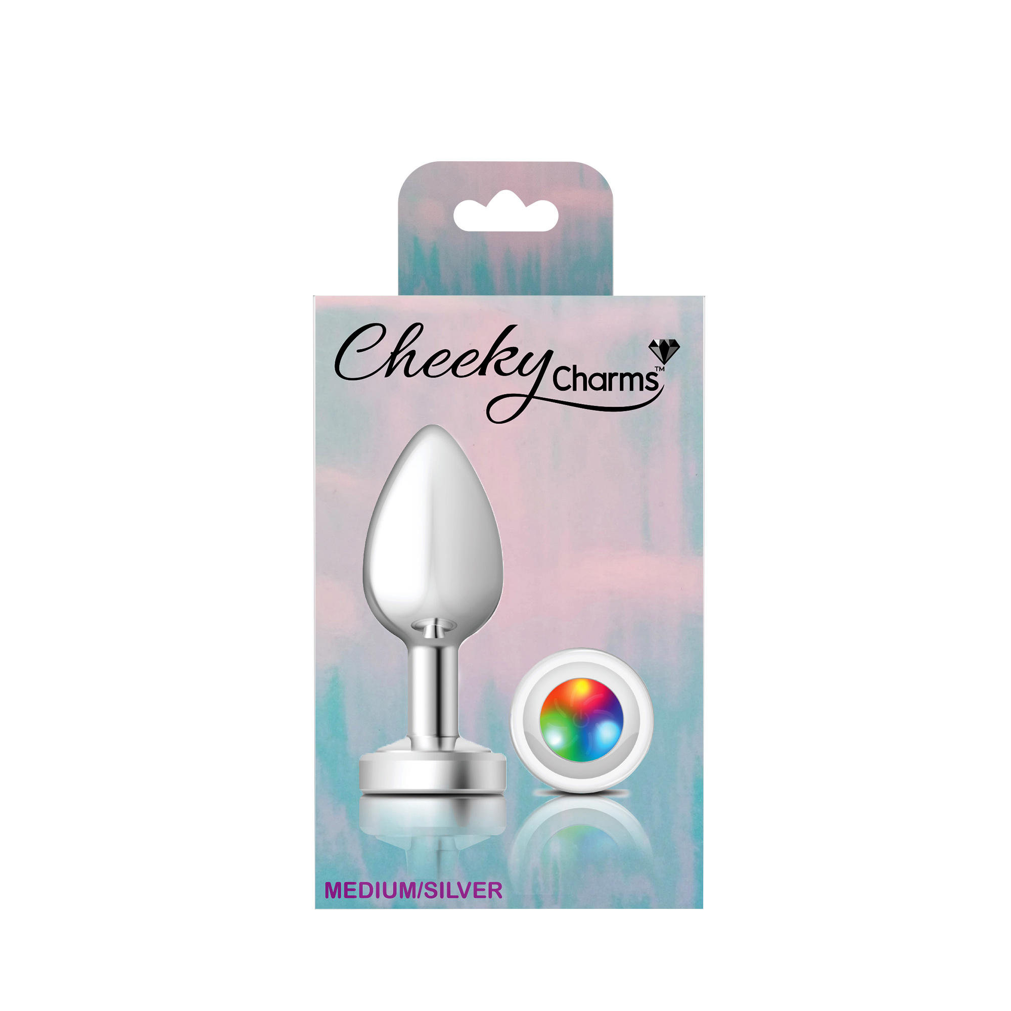 Light Up Silver Metal Plug - Medium - Image 6