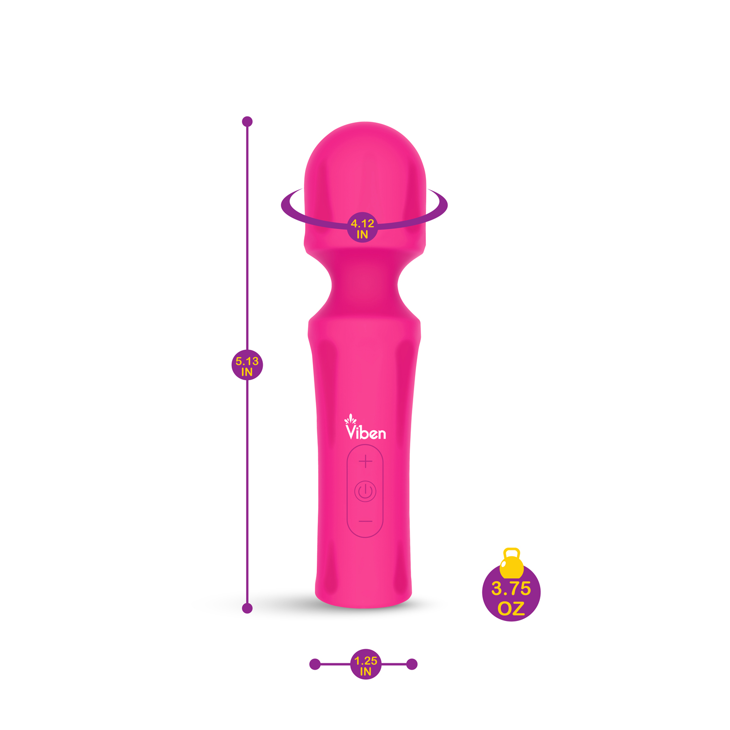 Mighty Muse Mini Massager - Hot Pink - Image 5
