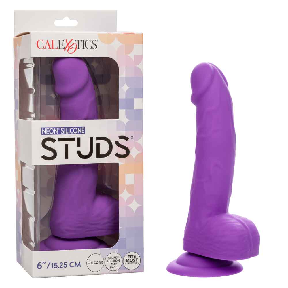 Neon Silicone Studs 6 Inch - Purple - Image 7
