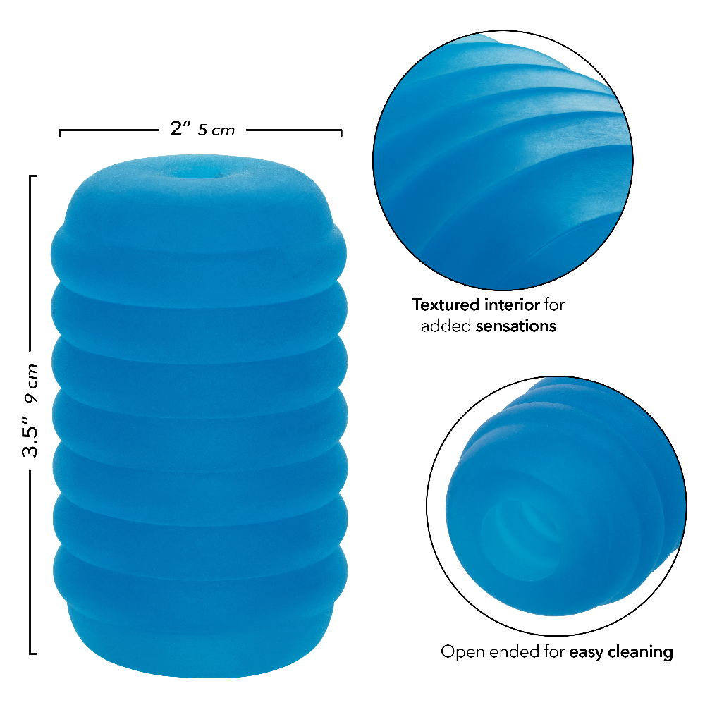 Pop Sock Ribbed - Blue - Image 5