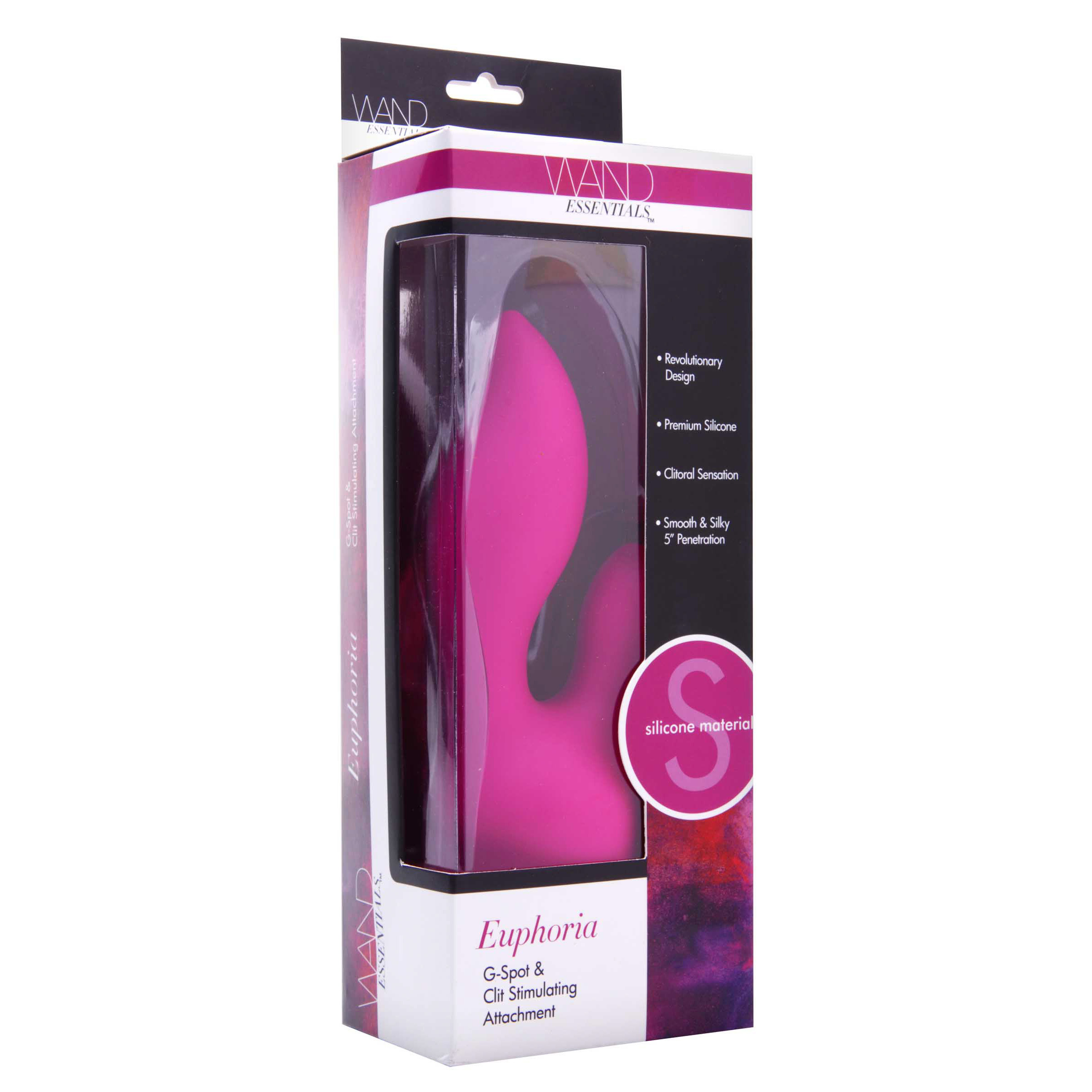 Euphoria G-Spot and Clit Stimulating Silicone Wand Massager Attachment - Image 3