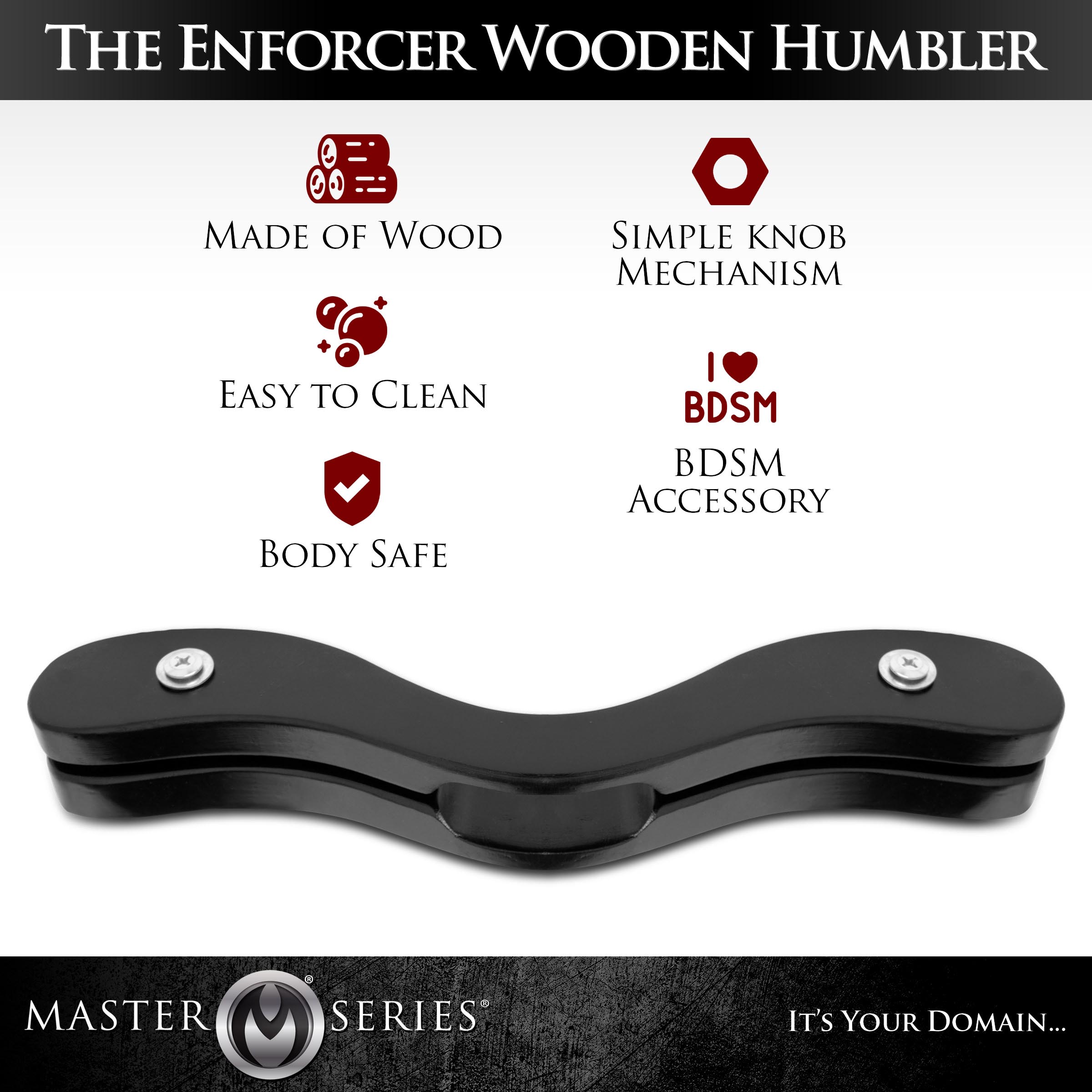 The Enforcer Black Wooden Humbler - Image 4