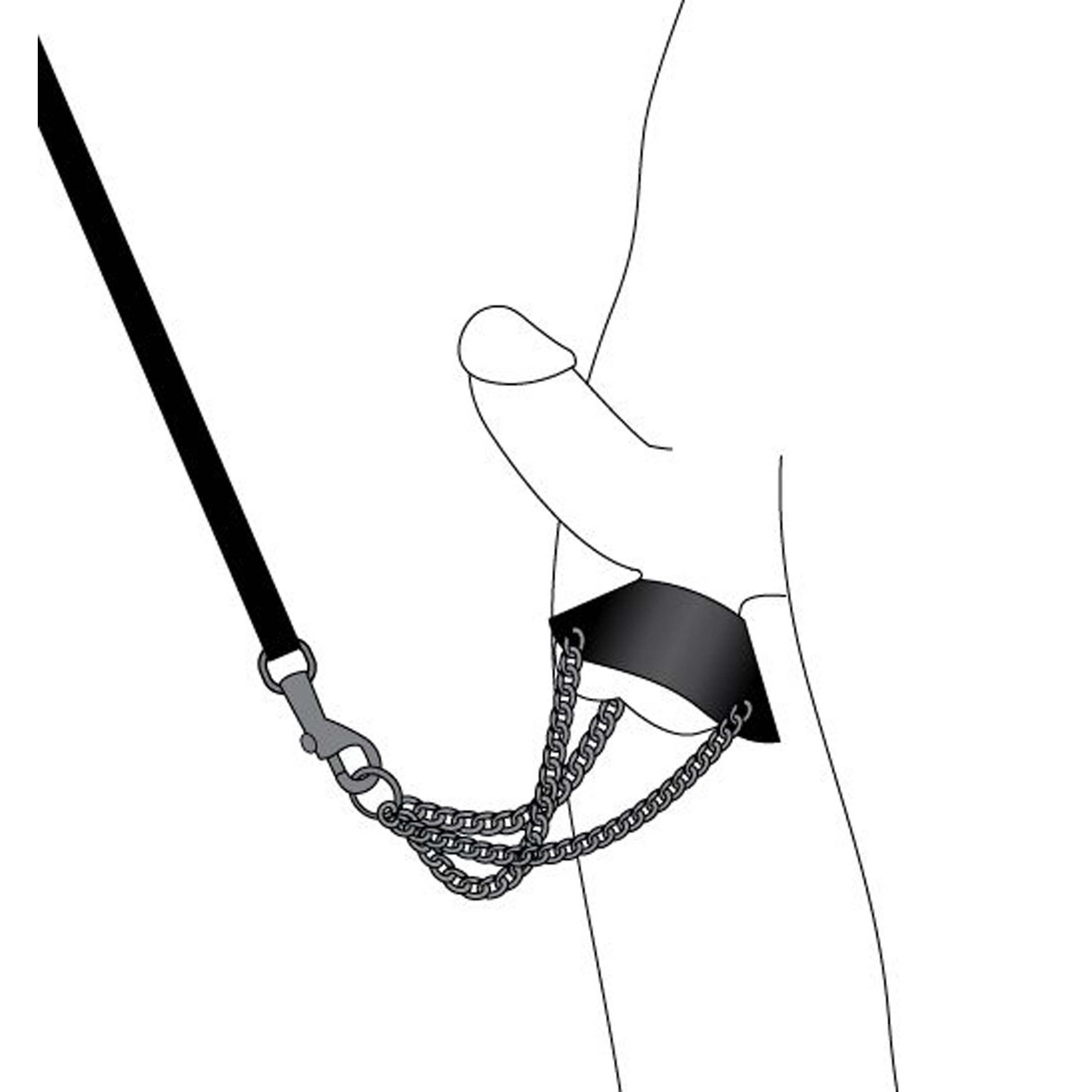 By the Balls Scrotum Stretching Kit with Leash - Image 2